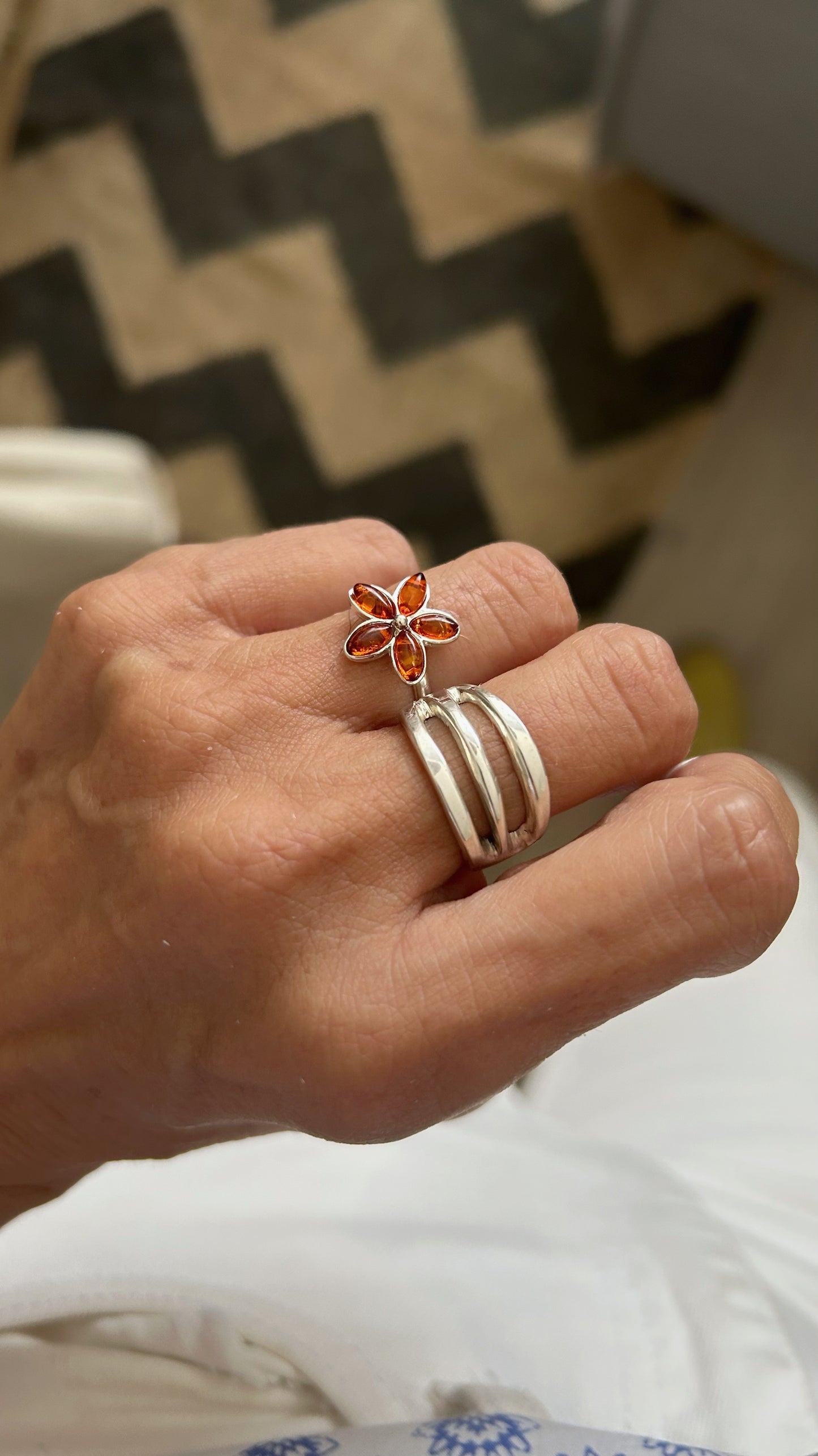 Anillo flor ambar (amf)