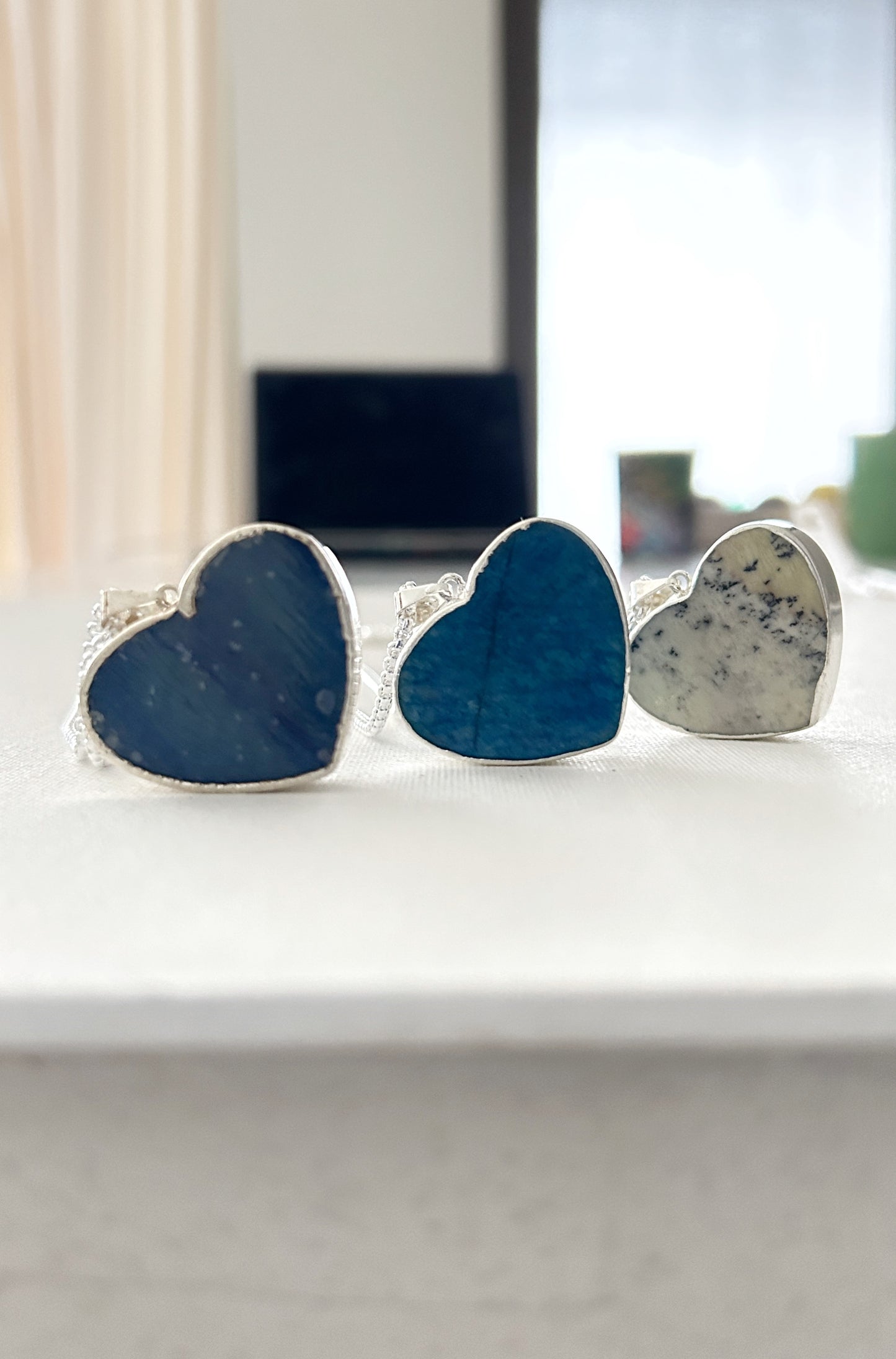 Corazones de amazonitas