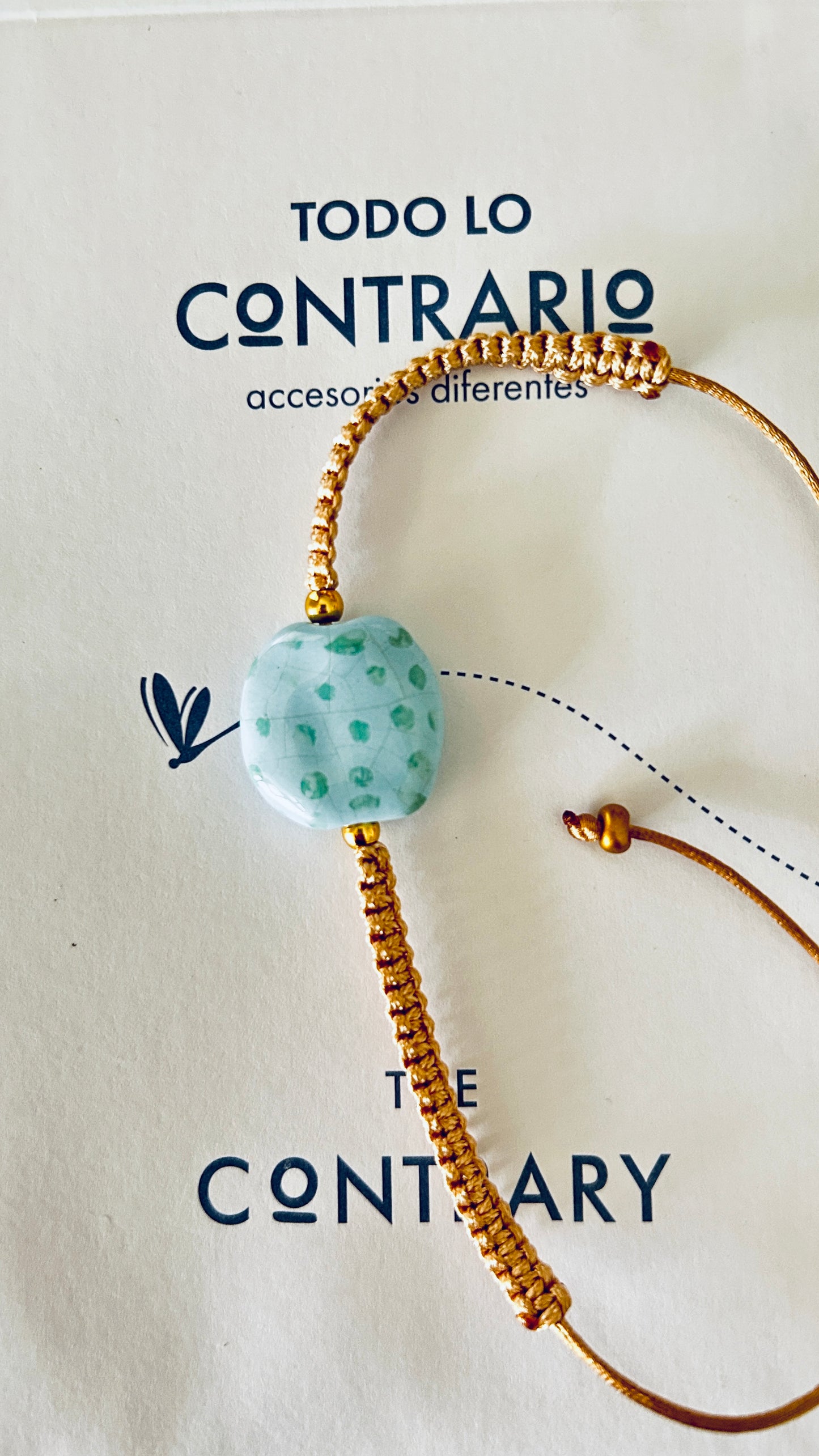Pulseras cerámicas nudo plano