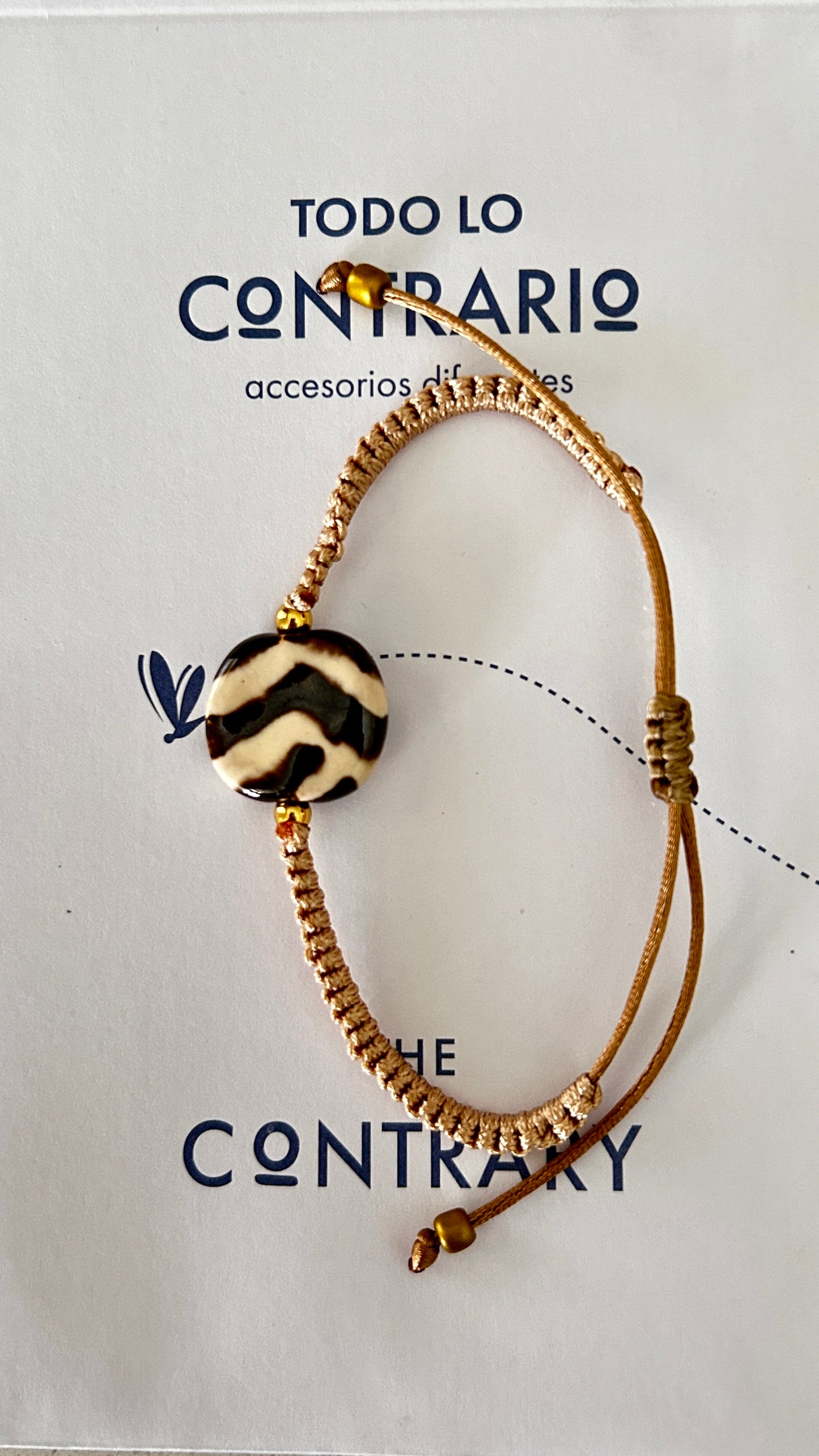 Pulseras cerámicas nudo plano