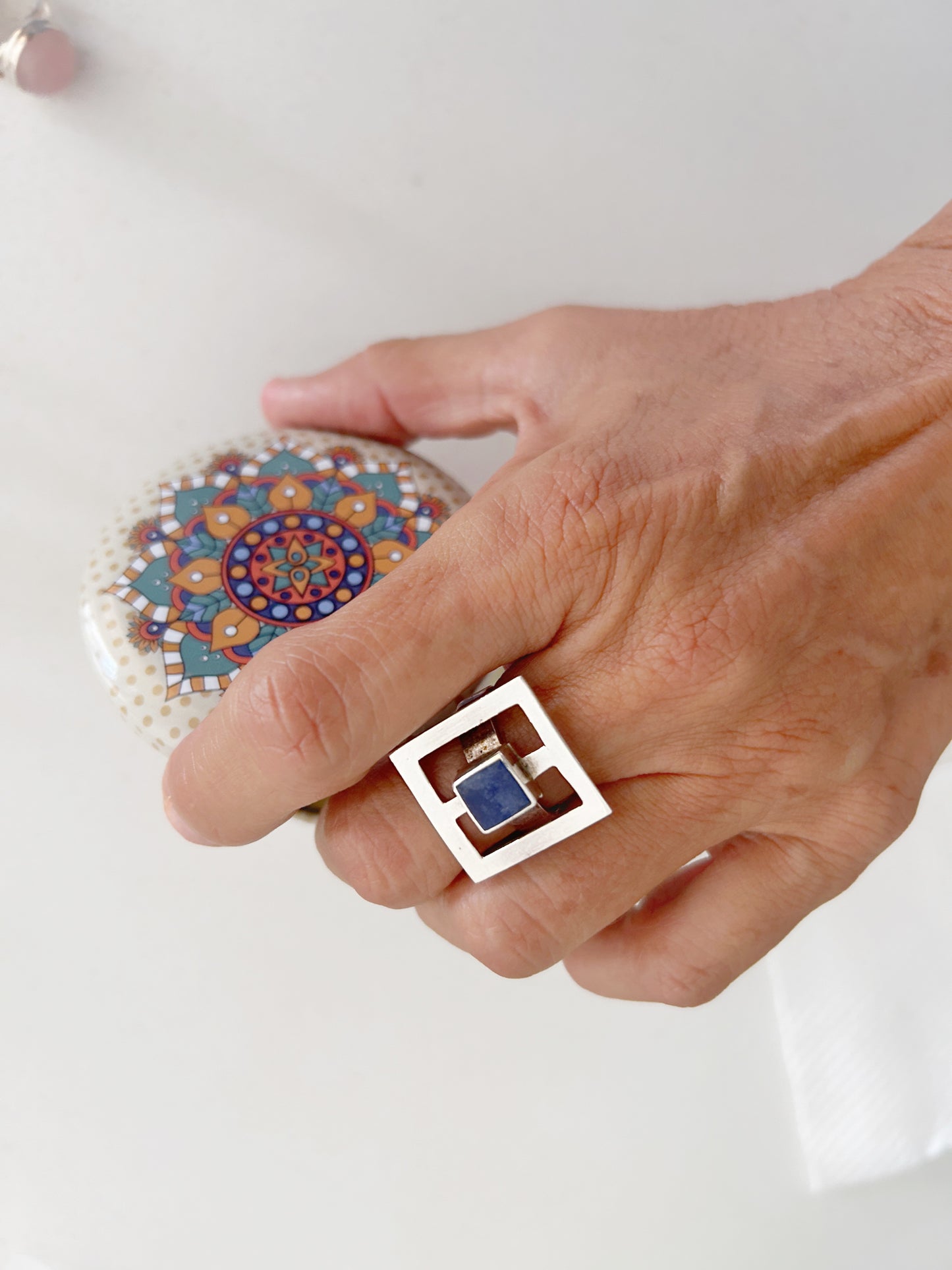 Anillo Doble Cuadrado