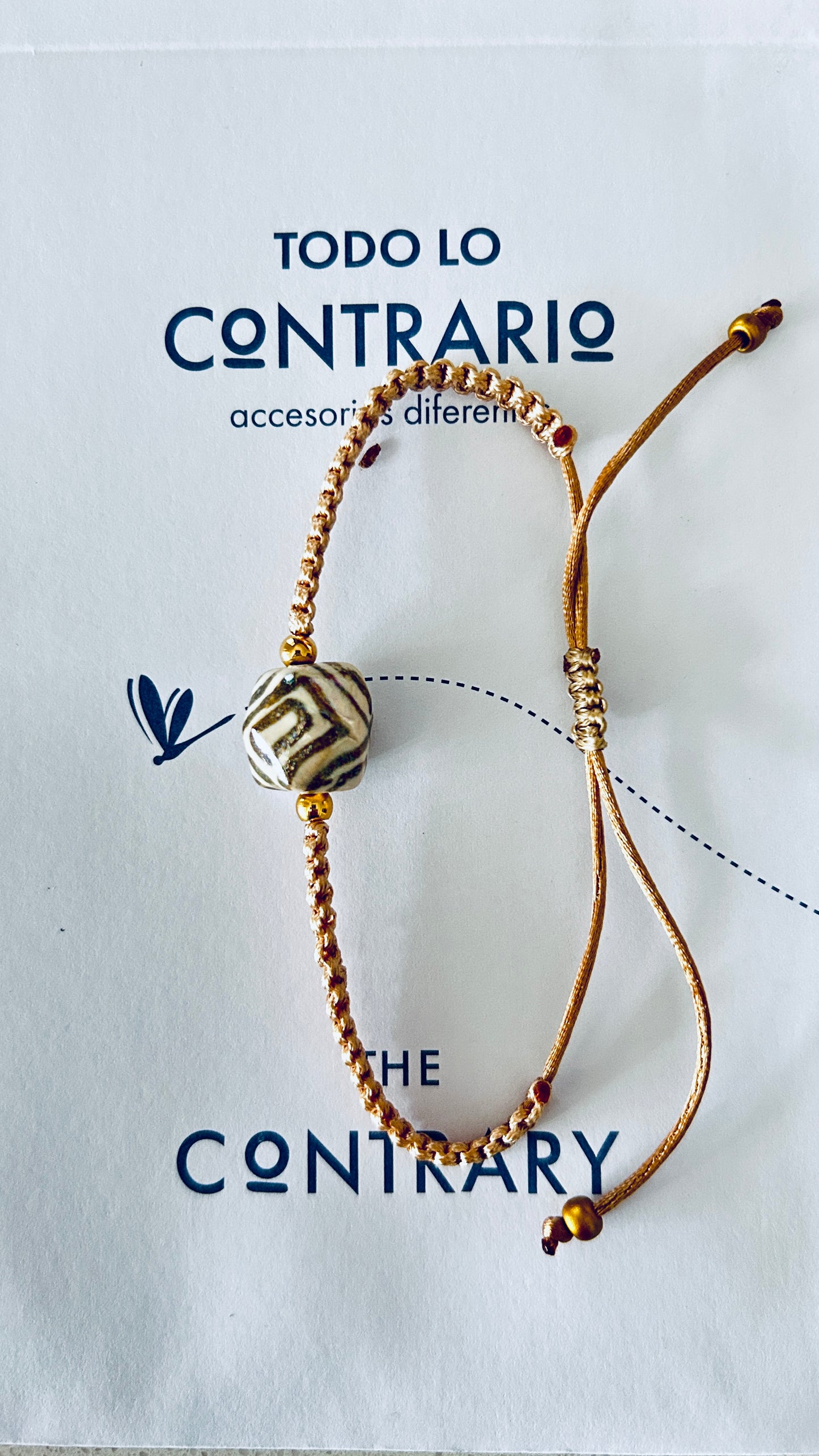 Pulseras cerámicas nudo plano