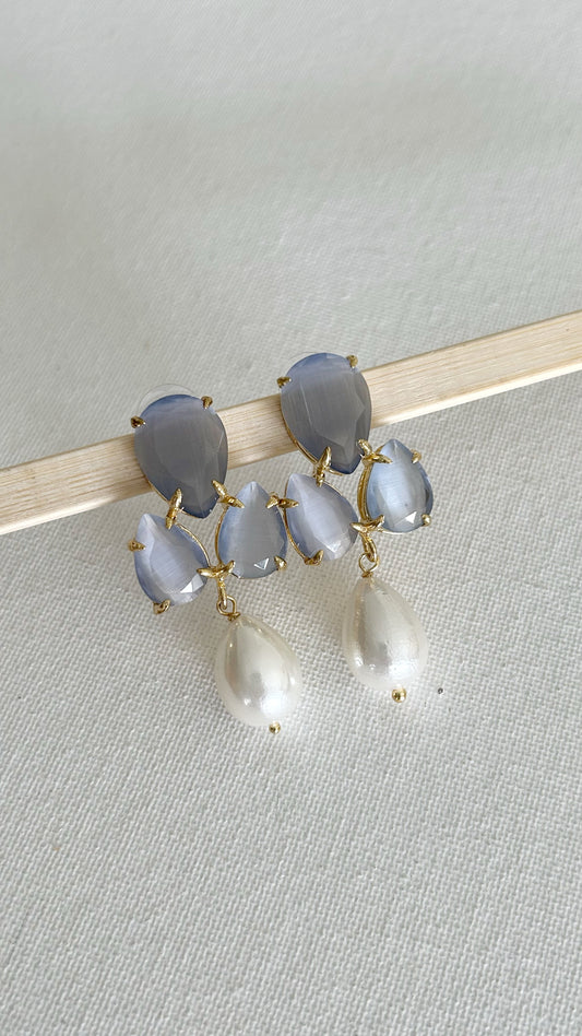 Aretes Piedras y Perla
