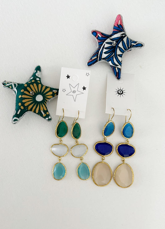 Aretes Dorados Candelabro largos