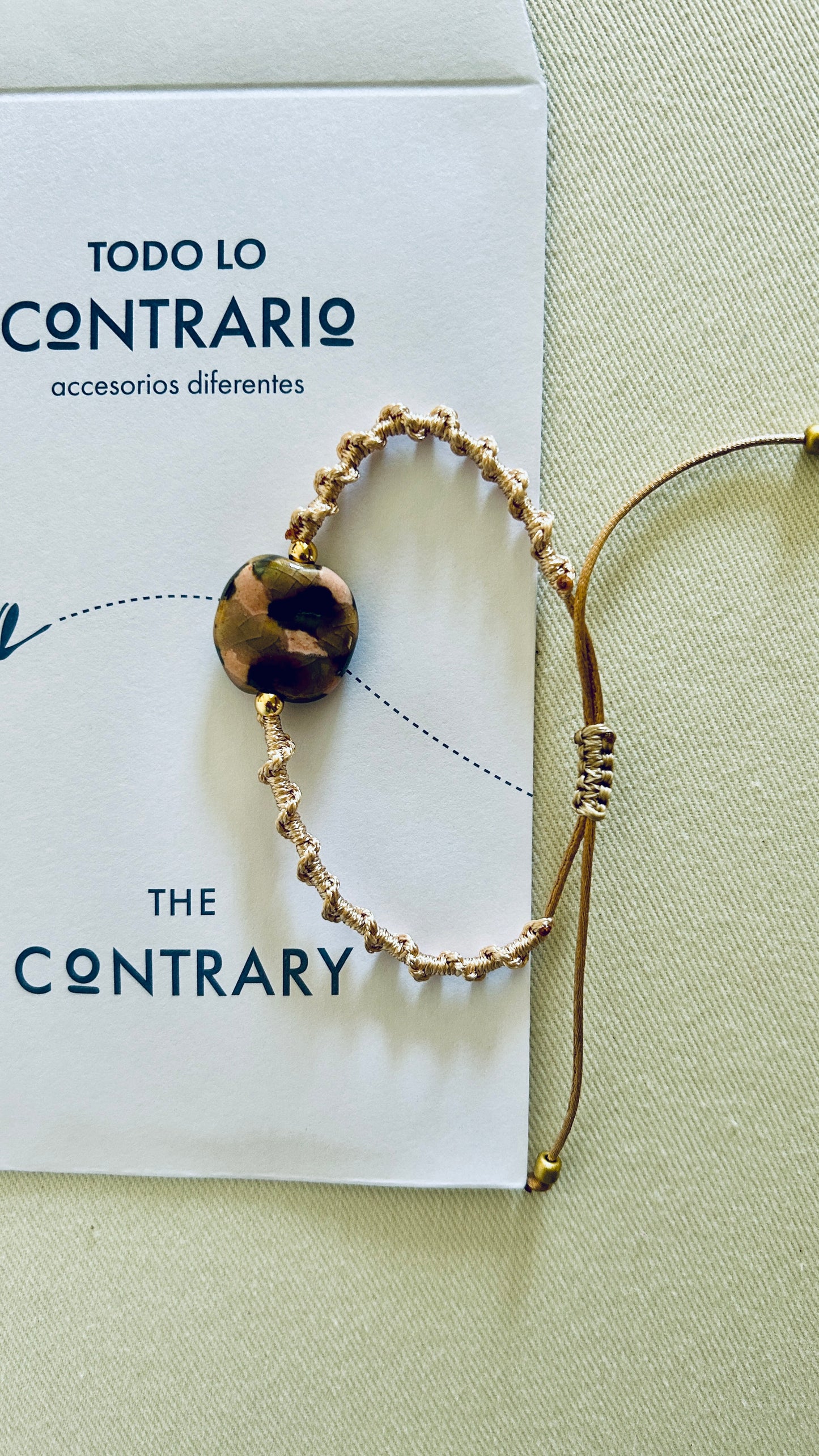 Pulseras cerámicas nudo espiral