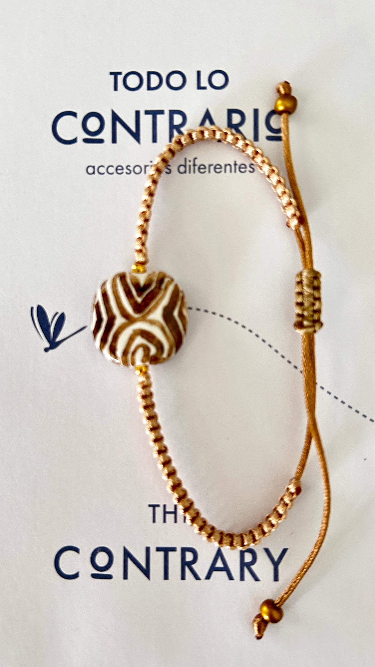 Pulseras cerámicas nudo plano