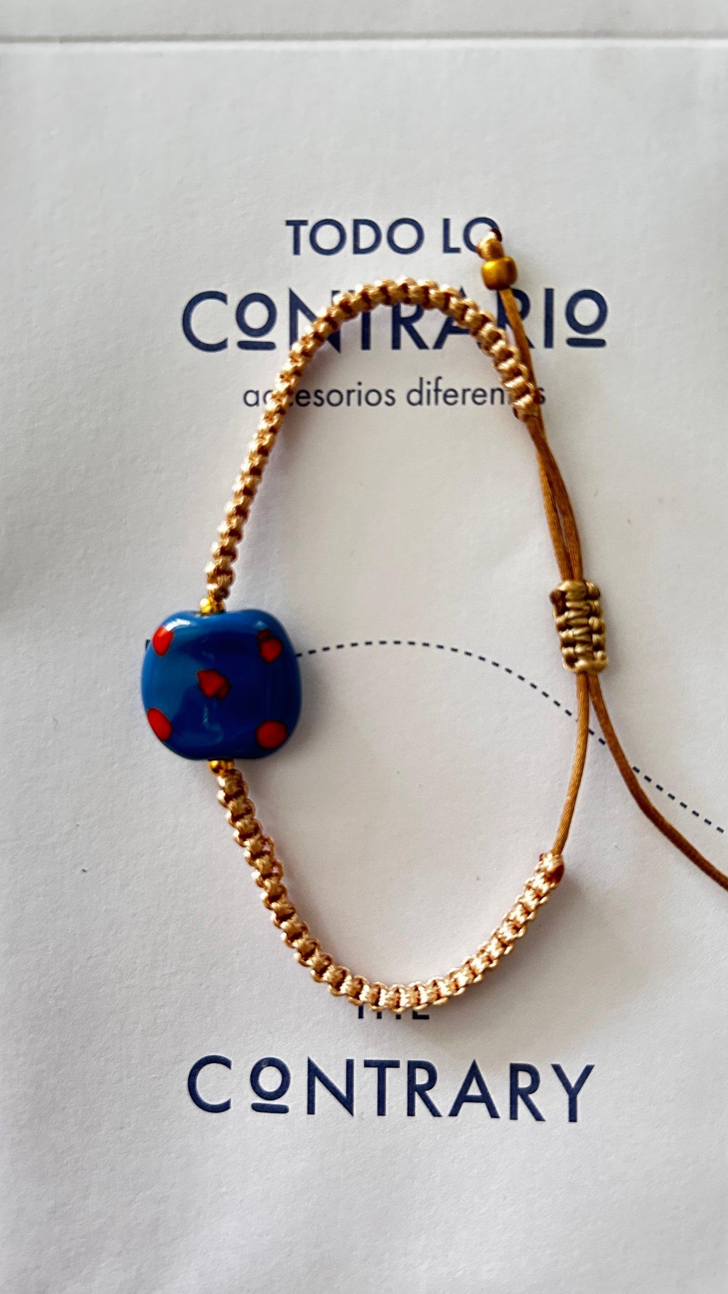 Pulseras cerámicas nudo plano