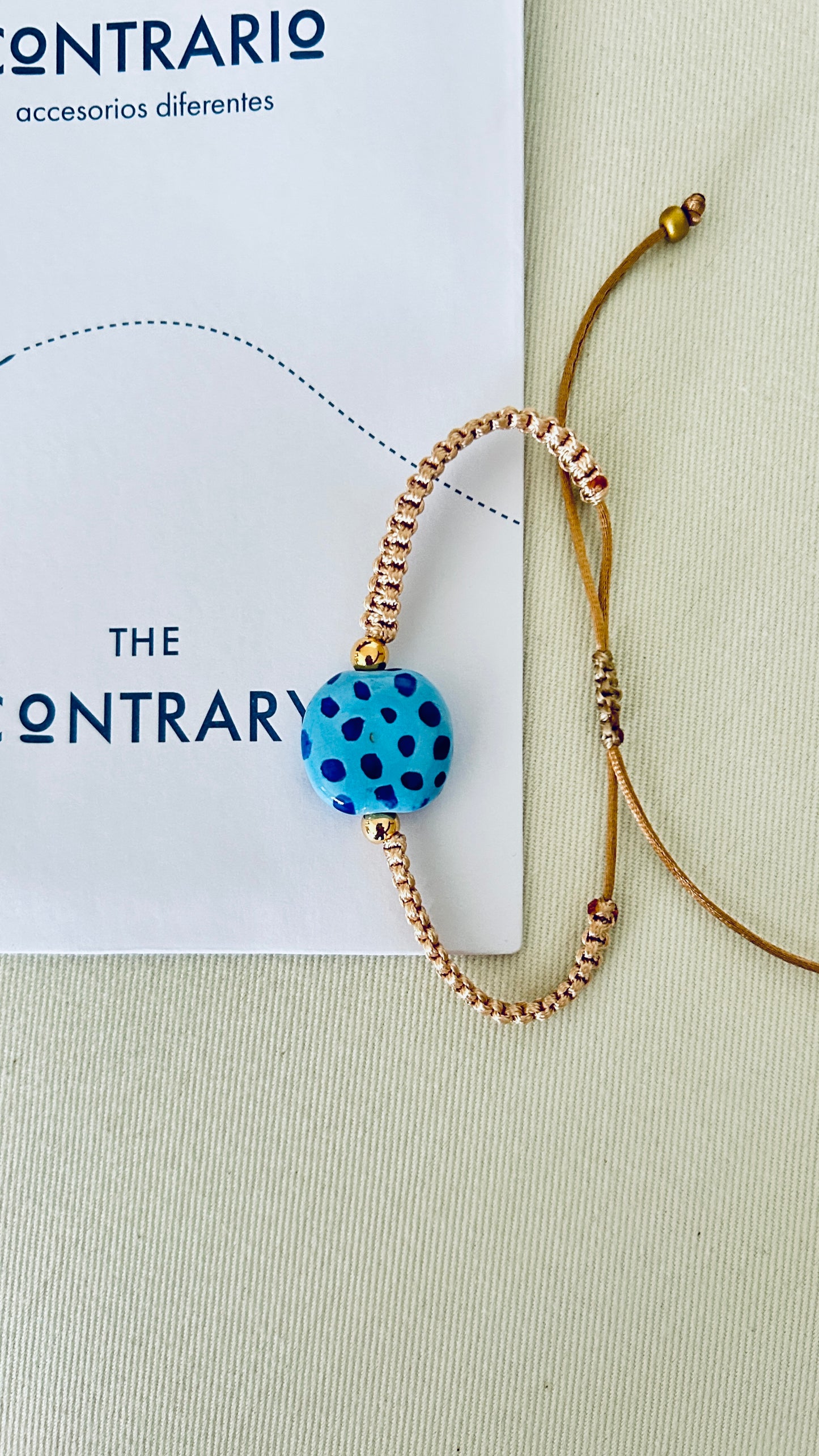 Pulseras cerámicas nudo plano