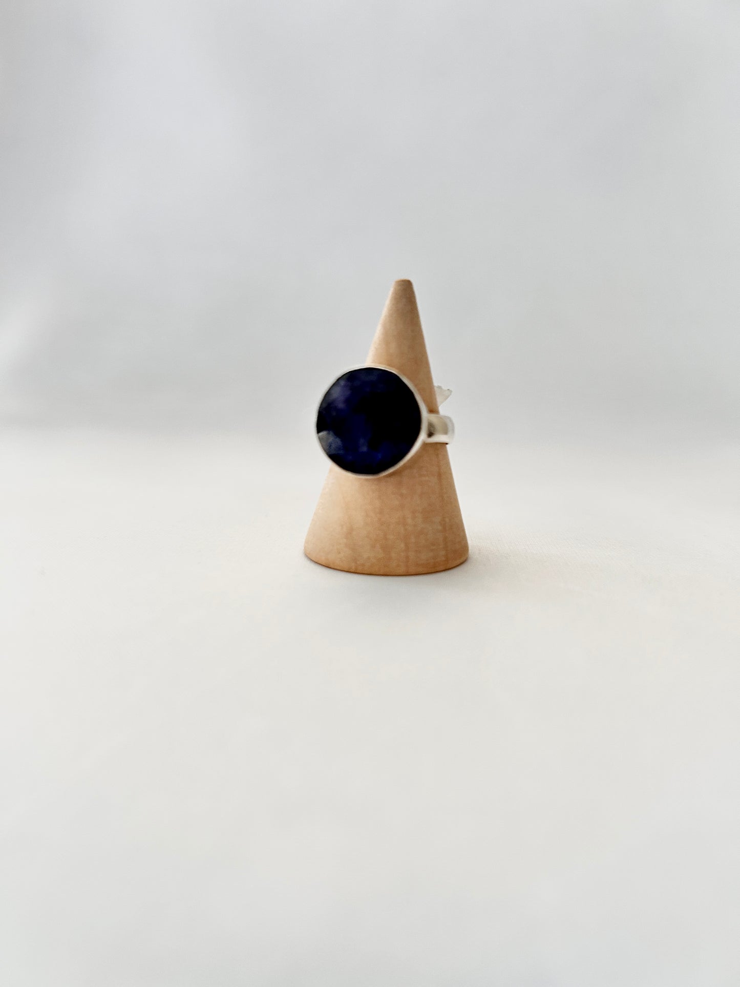 Anillo redondo Zafiro Azul
