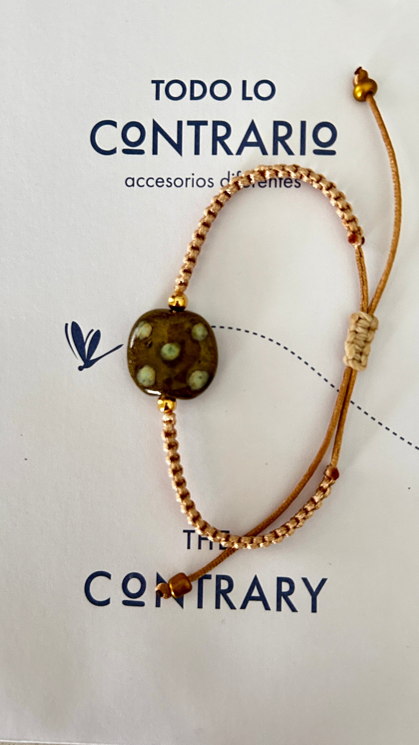 Pulseras cerámicas nudo plano