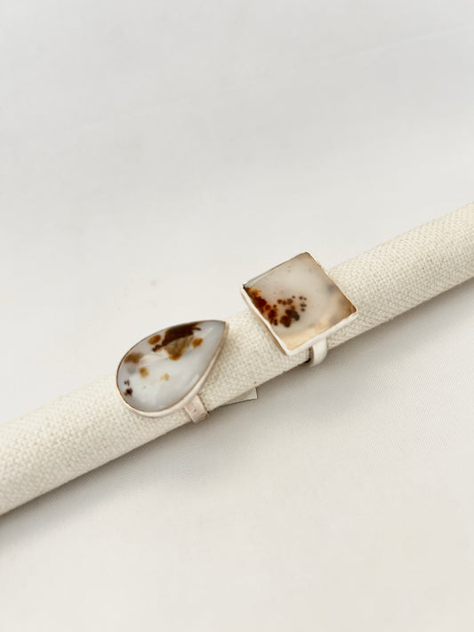 Anillo cuadrado Agata