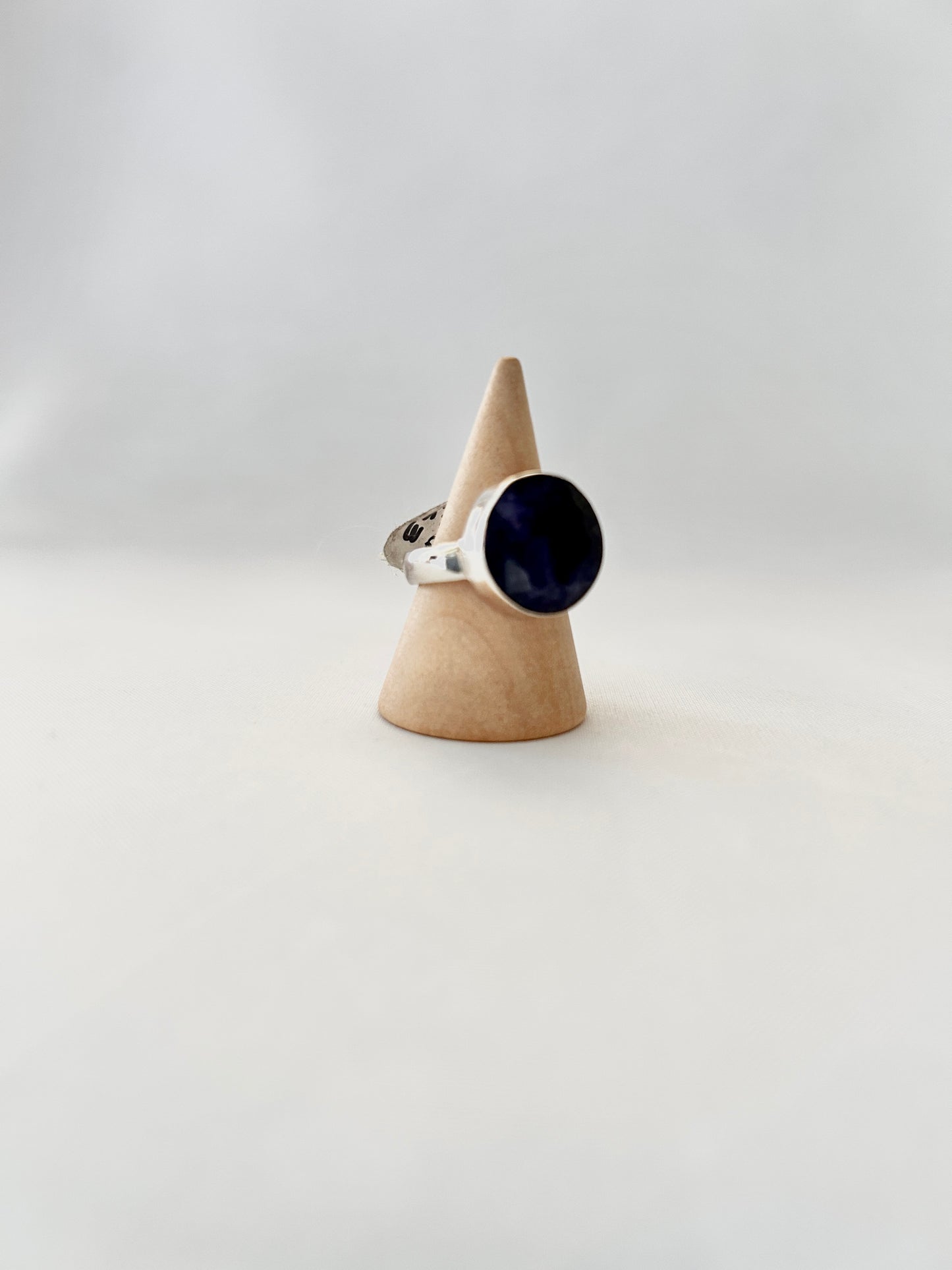 Anillo redondo Zafiro Azul