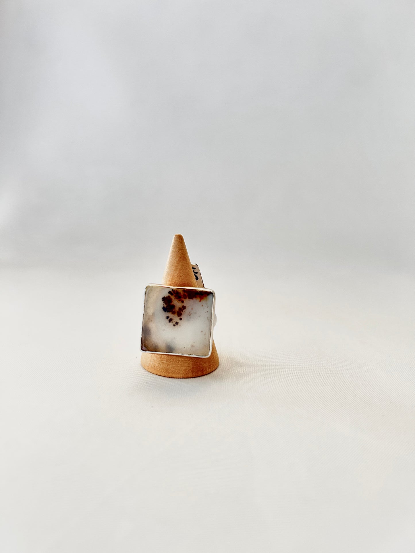 Anillo cuadrado Agata
