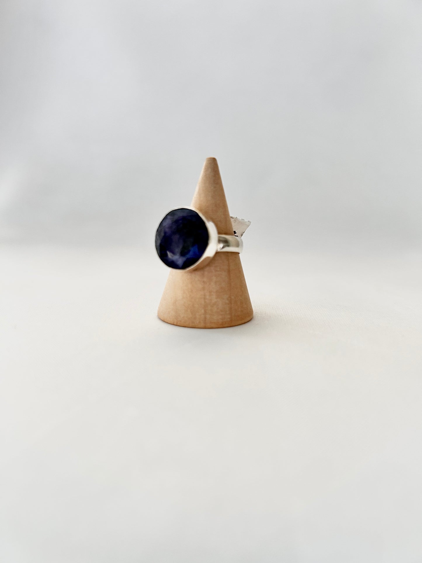 Anillo redondo Zafiro Azul