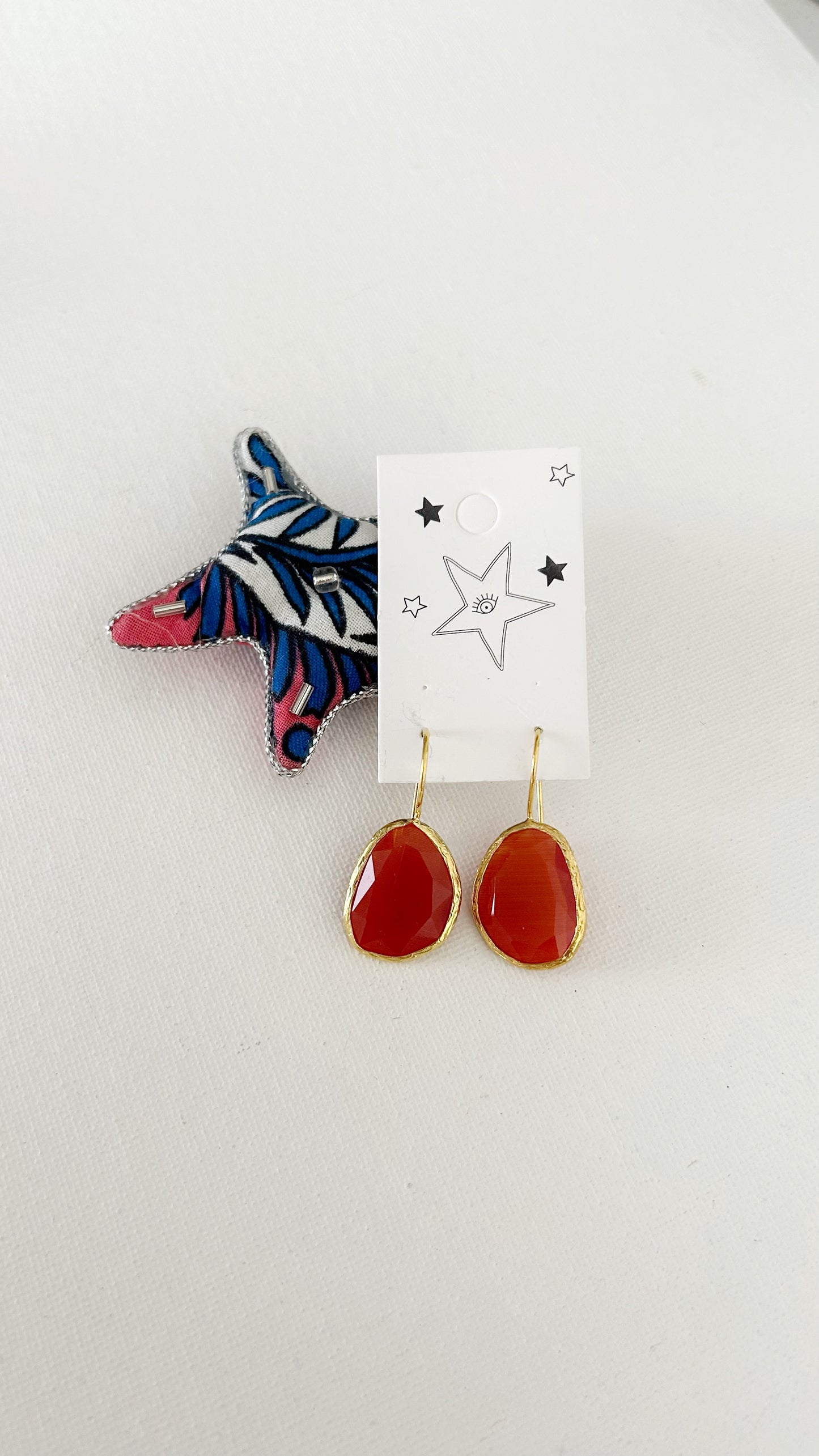 Aretes Dorados Candelabro cortos