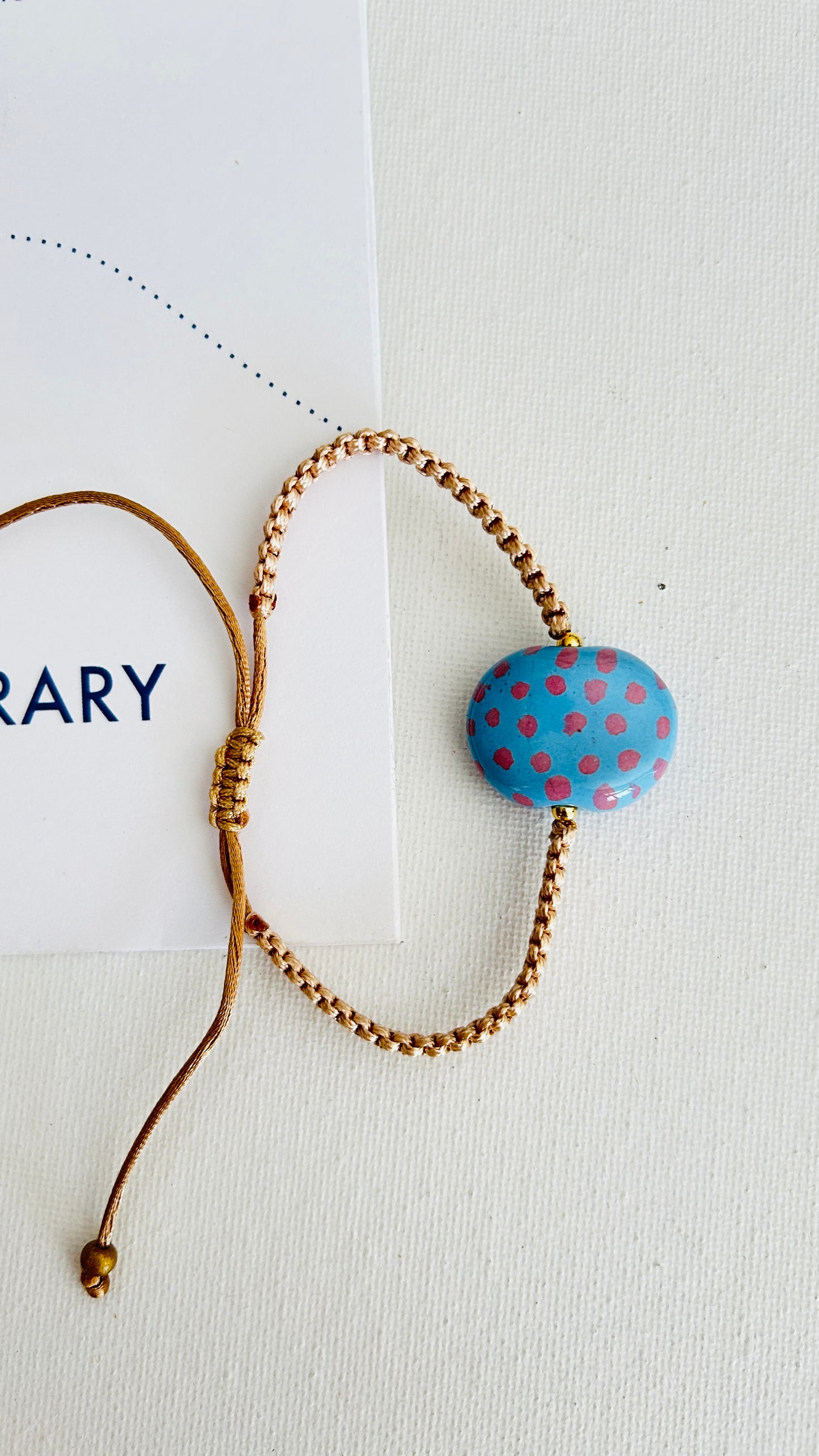 Pulseras cerámicas nudo plano