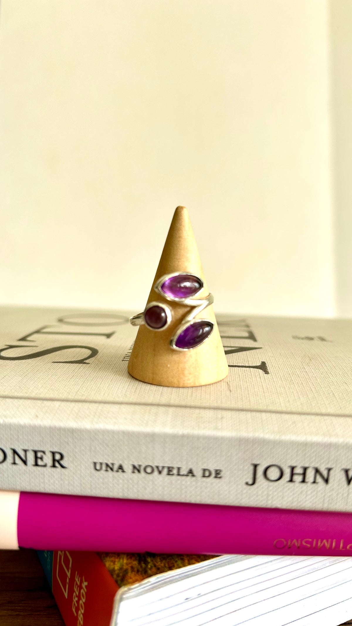 Anillo Tri amatista