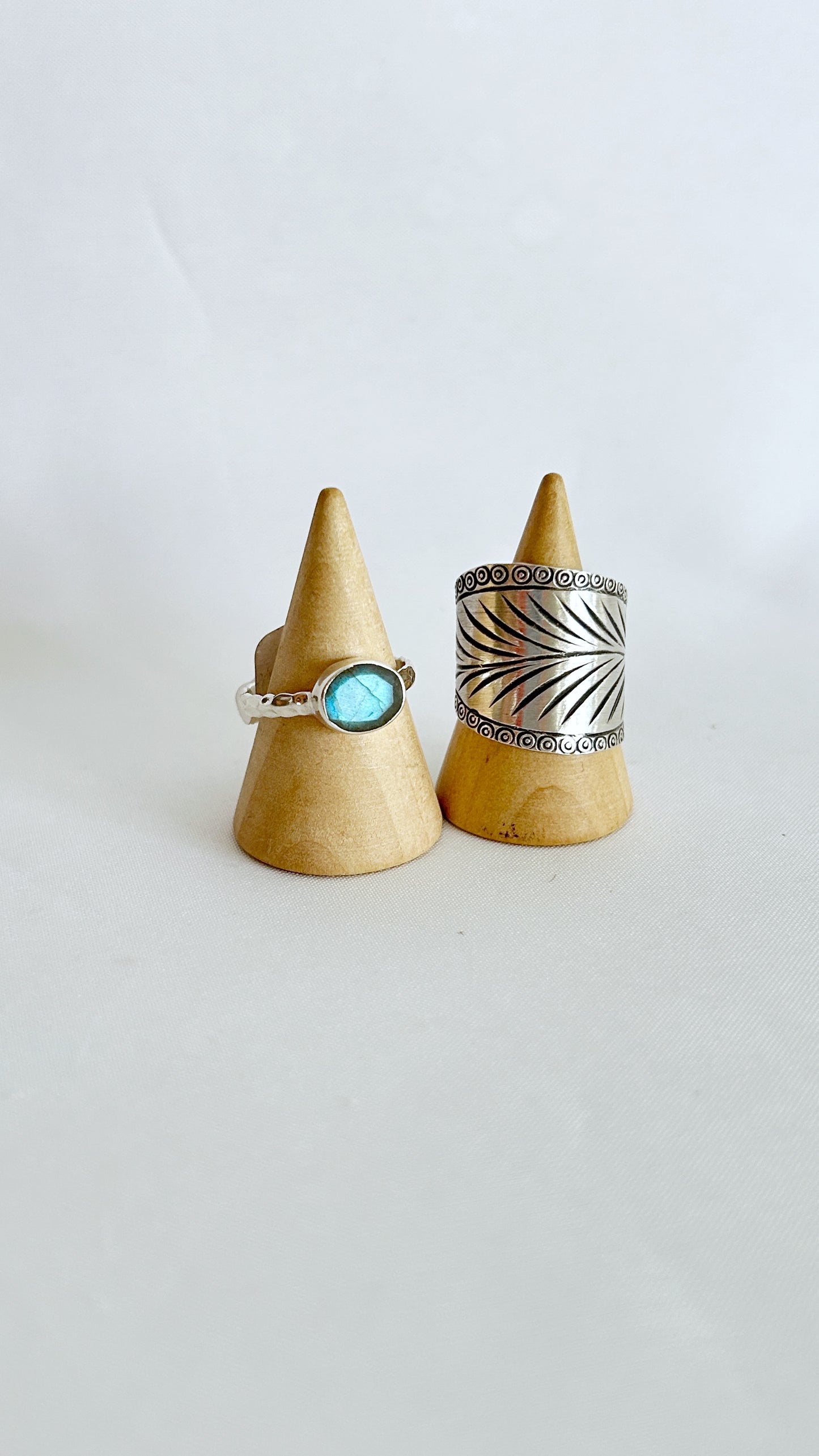 Anillo mini labradorita