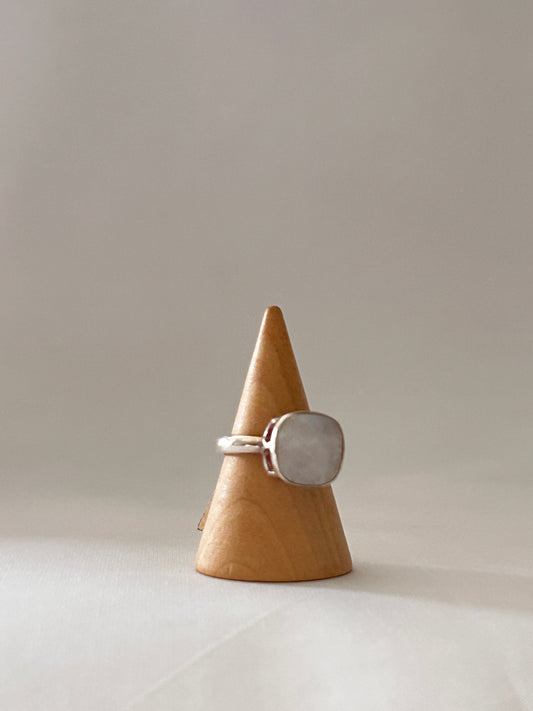 Anillo Cuadratito Piedra Luna