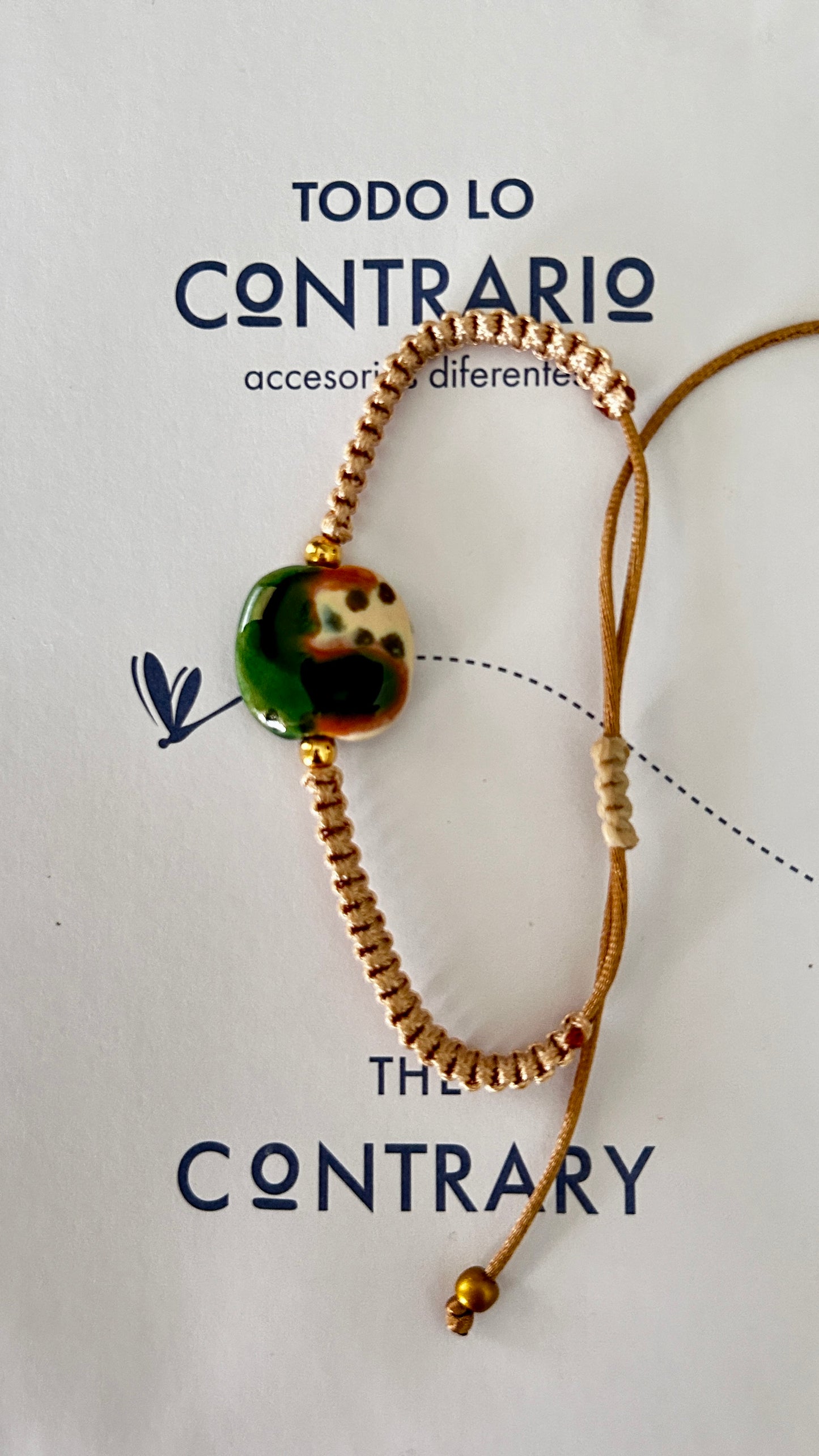 Pulseras cerámicas nudo plano