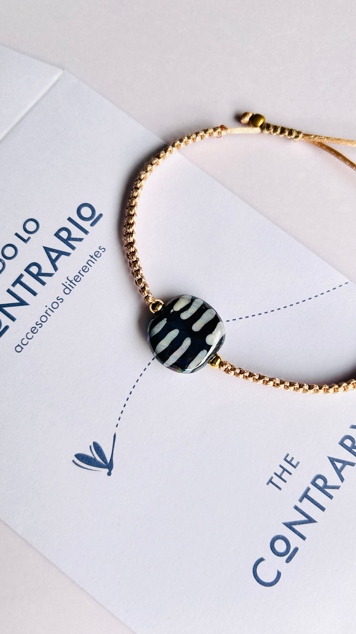 Pulseras cerámicas nudo plano