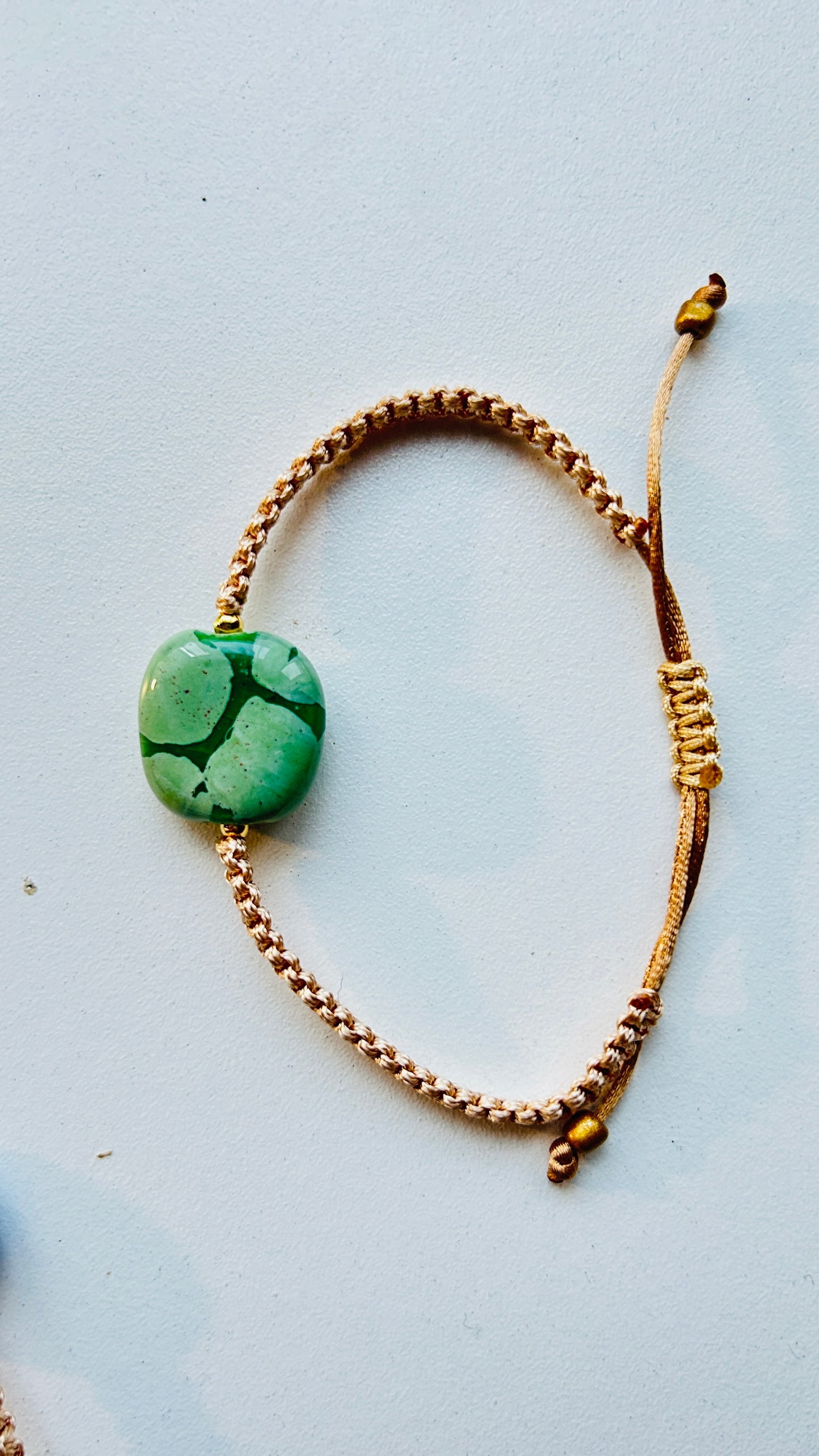 Pulseras cerámicas nudo plano