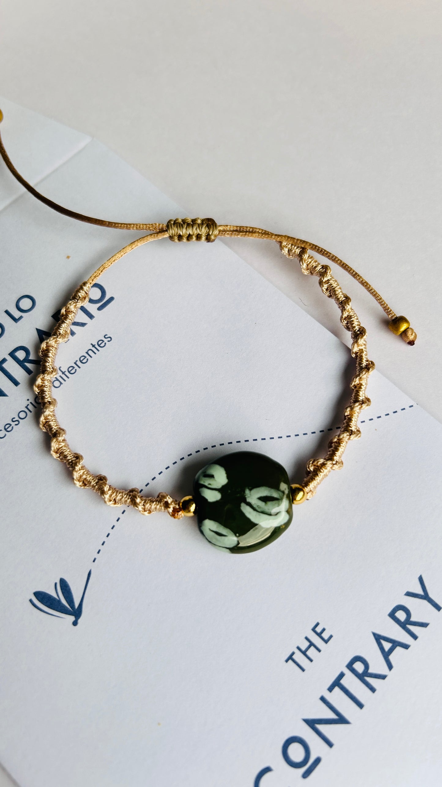 Pulseras cerámicas nudo espiral