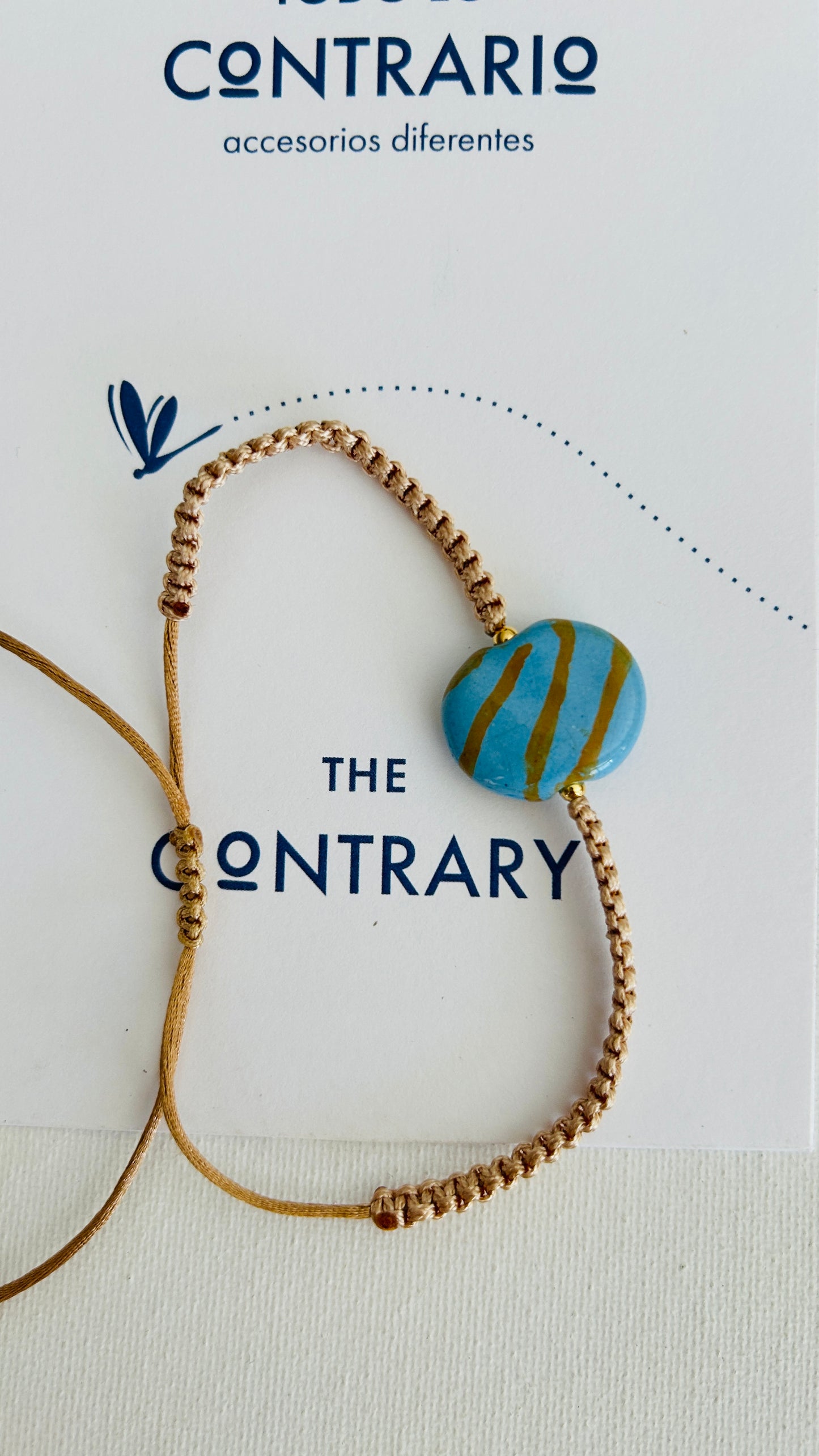 Pulseras cerámicas nudo plano