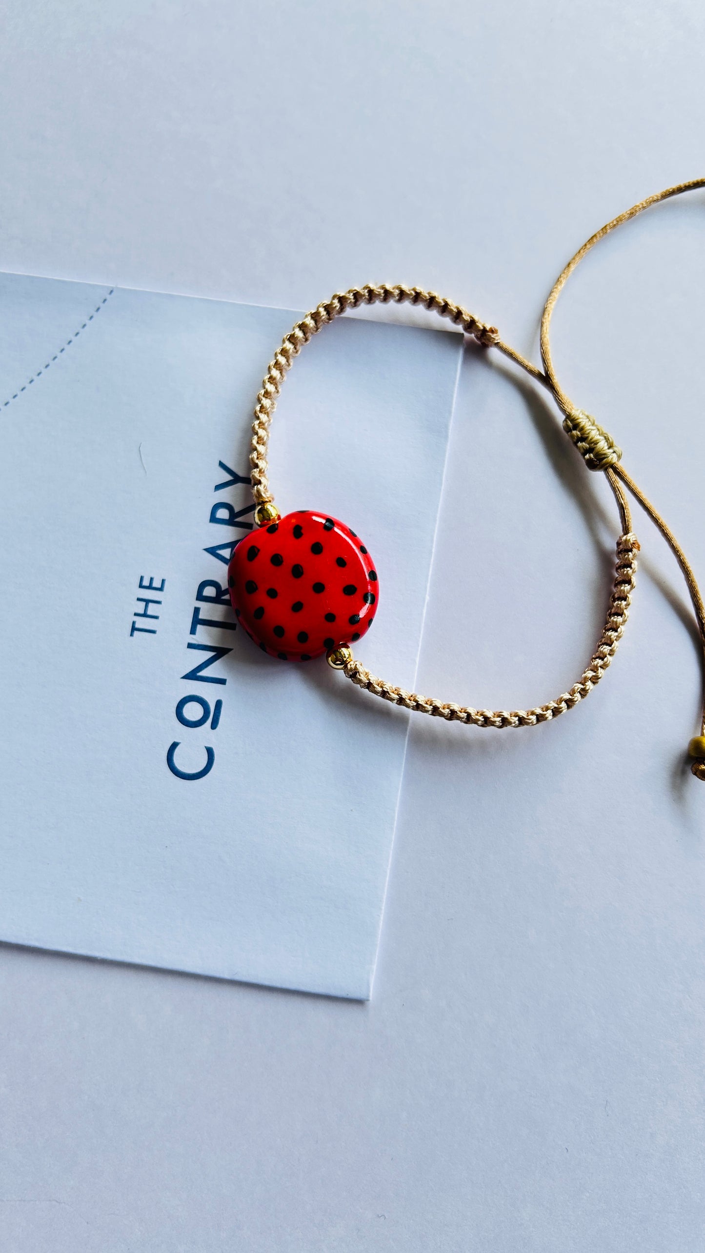 Pulseras cerámicas nudo plano