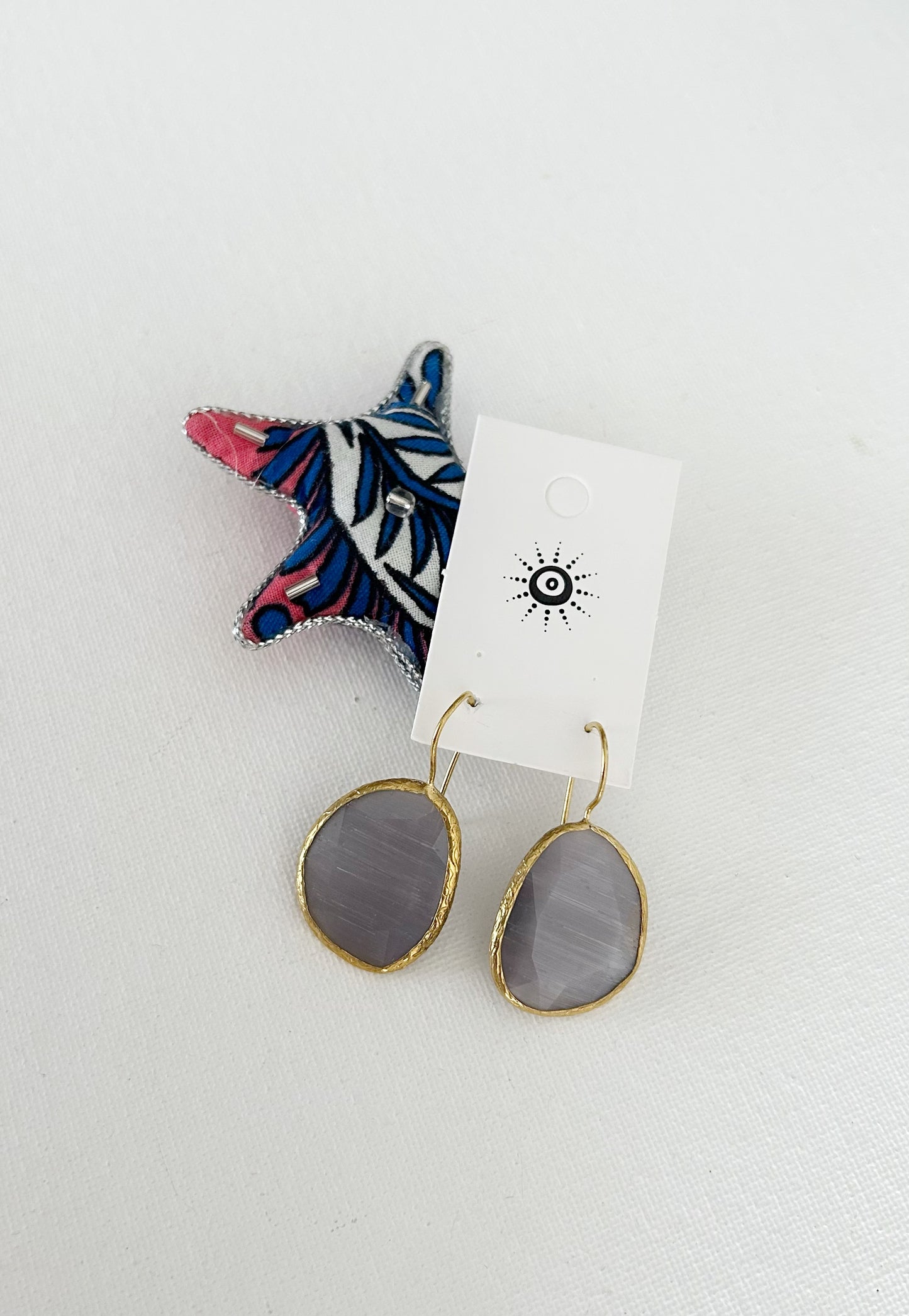 Aretes Dorados Candelabro cortos