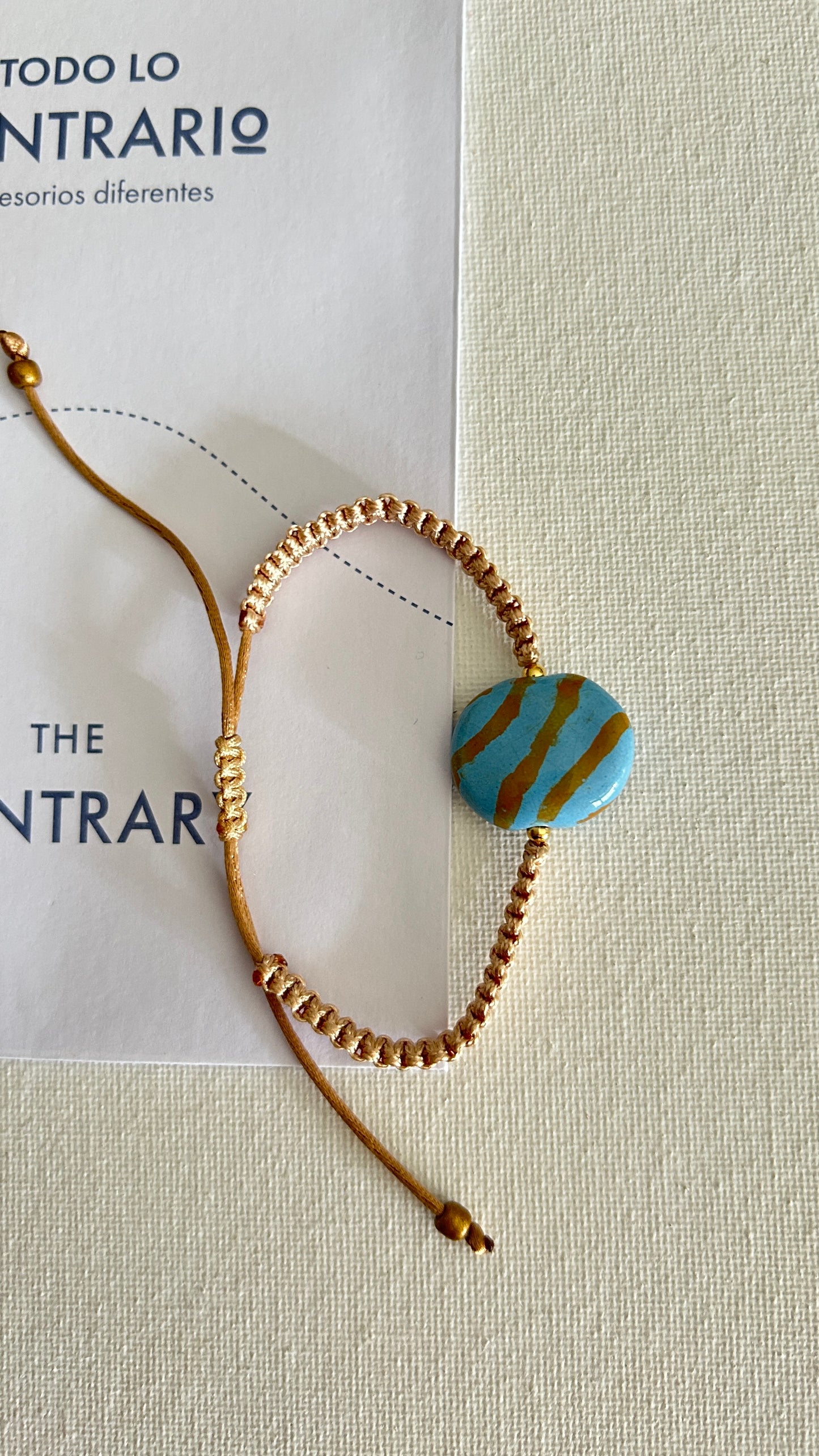 Pulseras cerámicas nudo plano