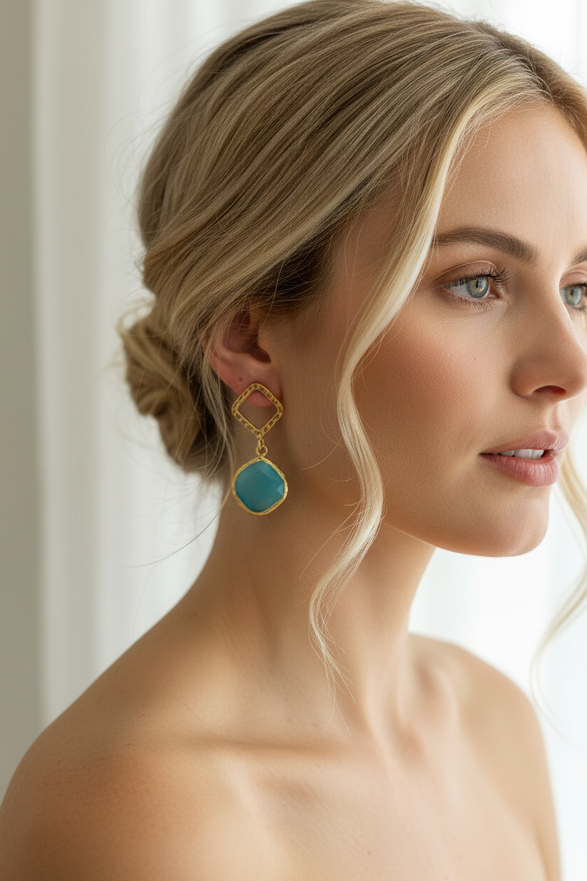 Aretes Dorados Botòn
