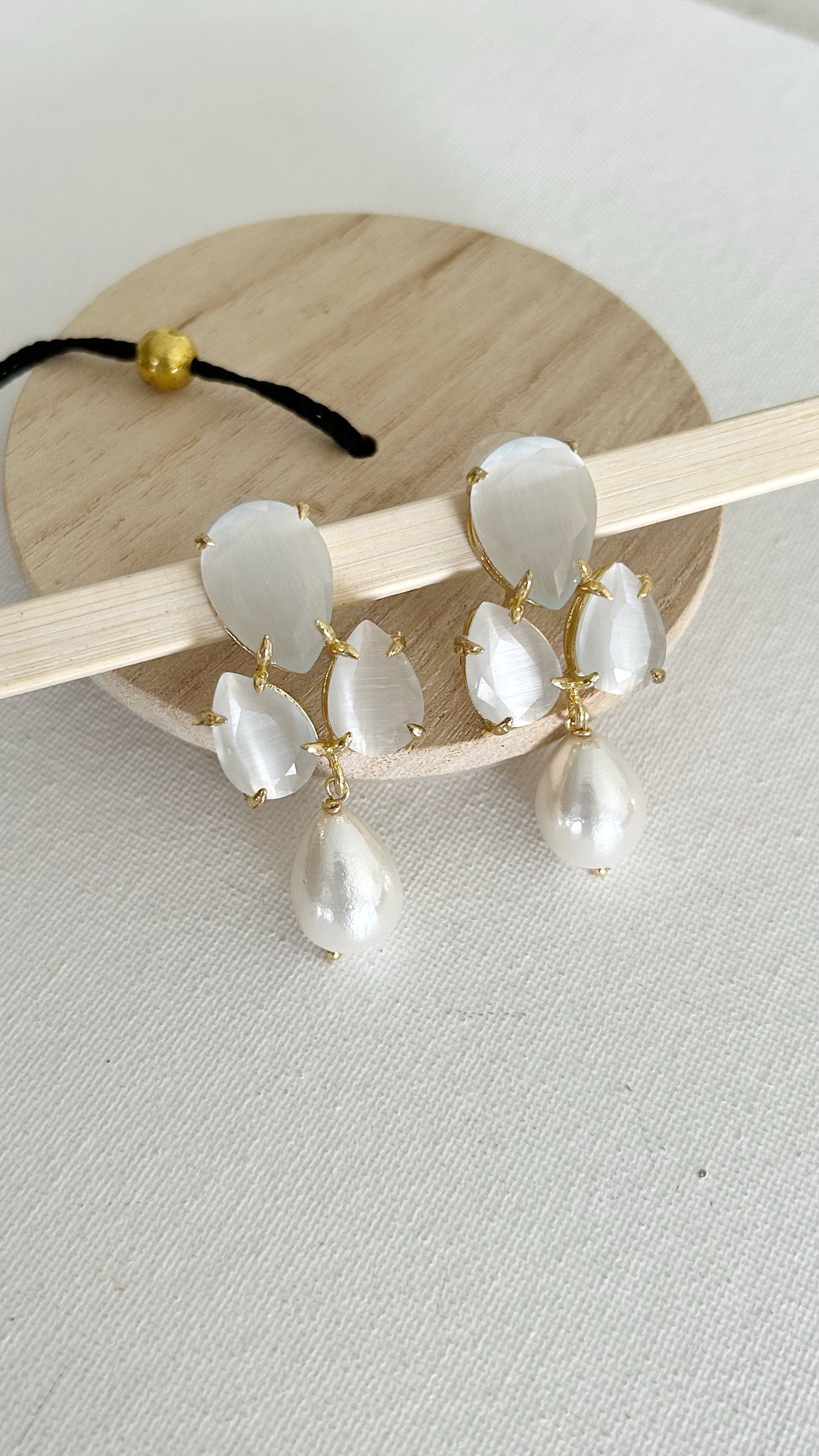 Aretes Piedras y Perla