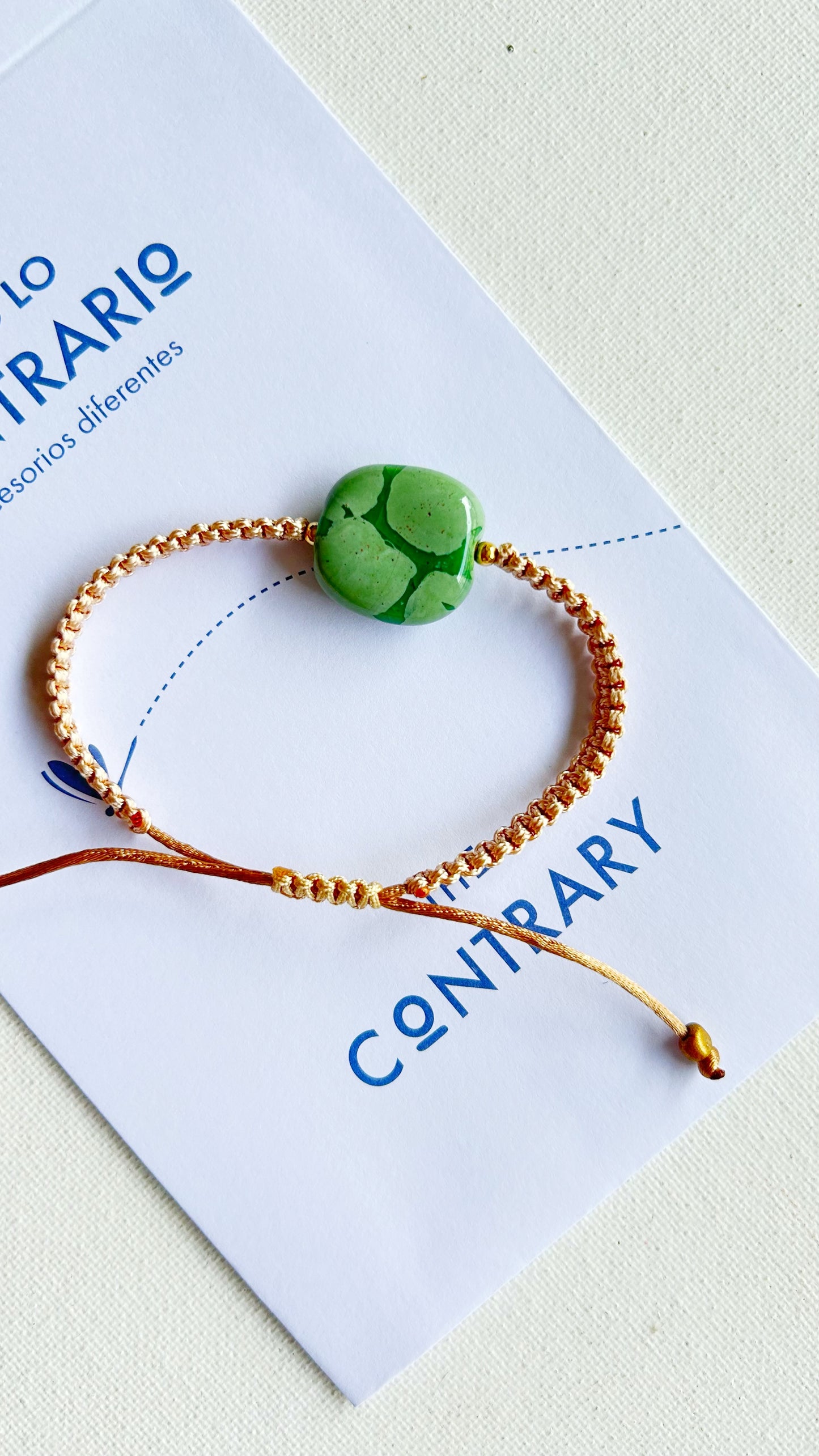 Pulseras cerámicas nudo plano