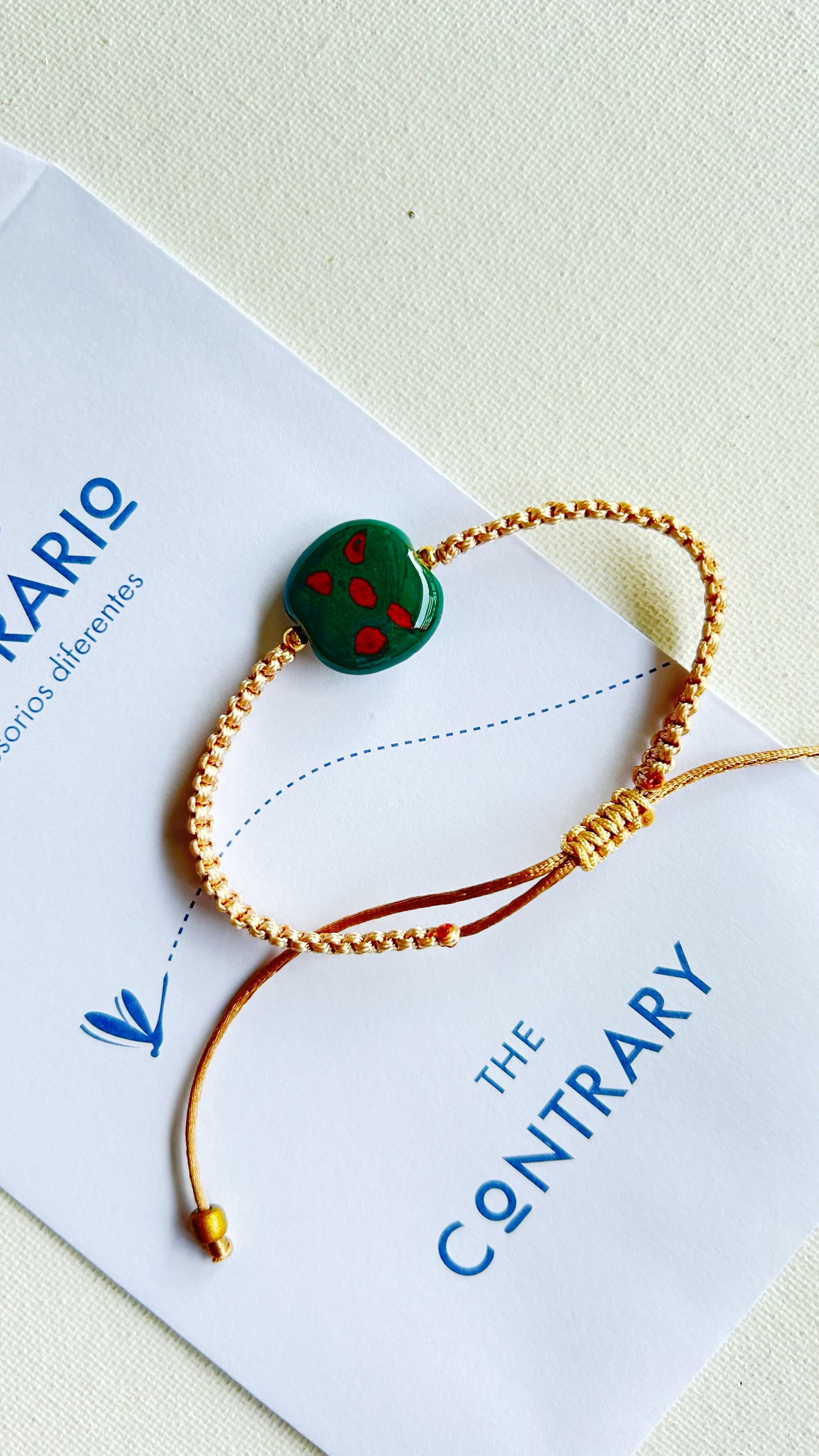 Pulseras cerámicas nudo plano