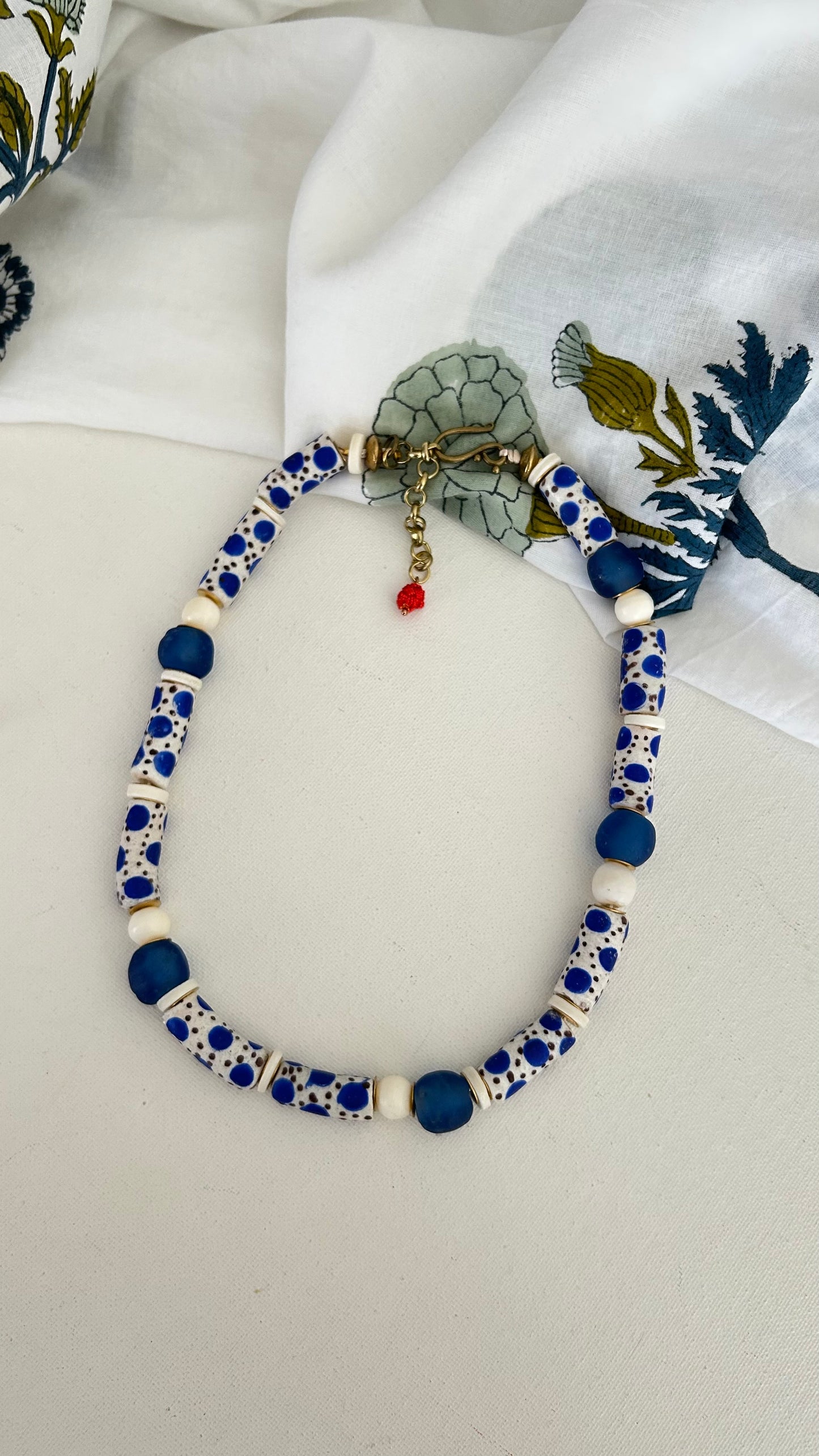 Collar Krobo Azul