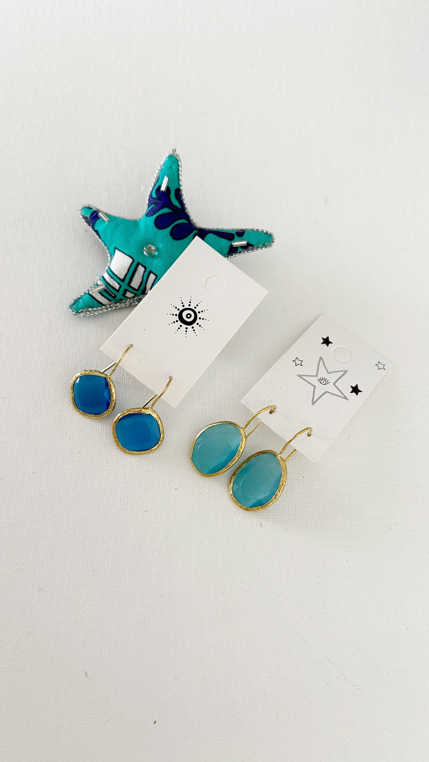 Aretes Dorados Candelabro cortos