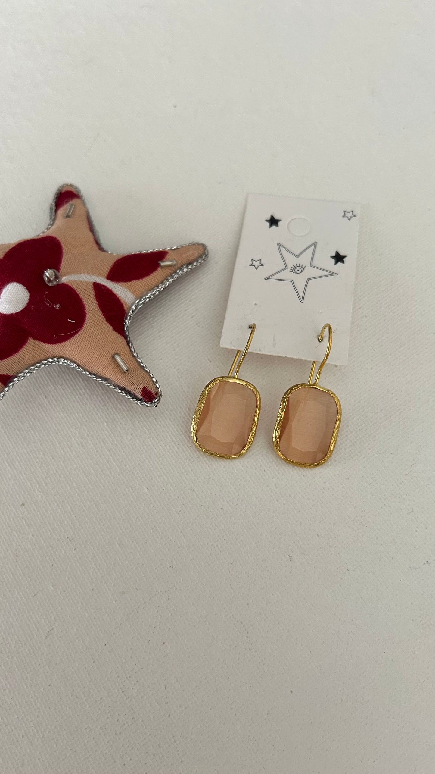 Aretes Dorados Candelabro cortos