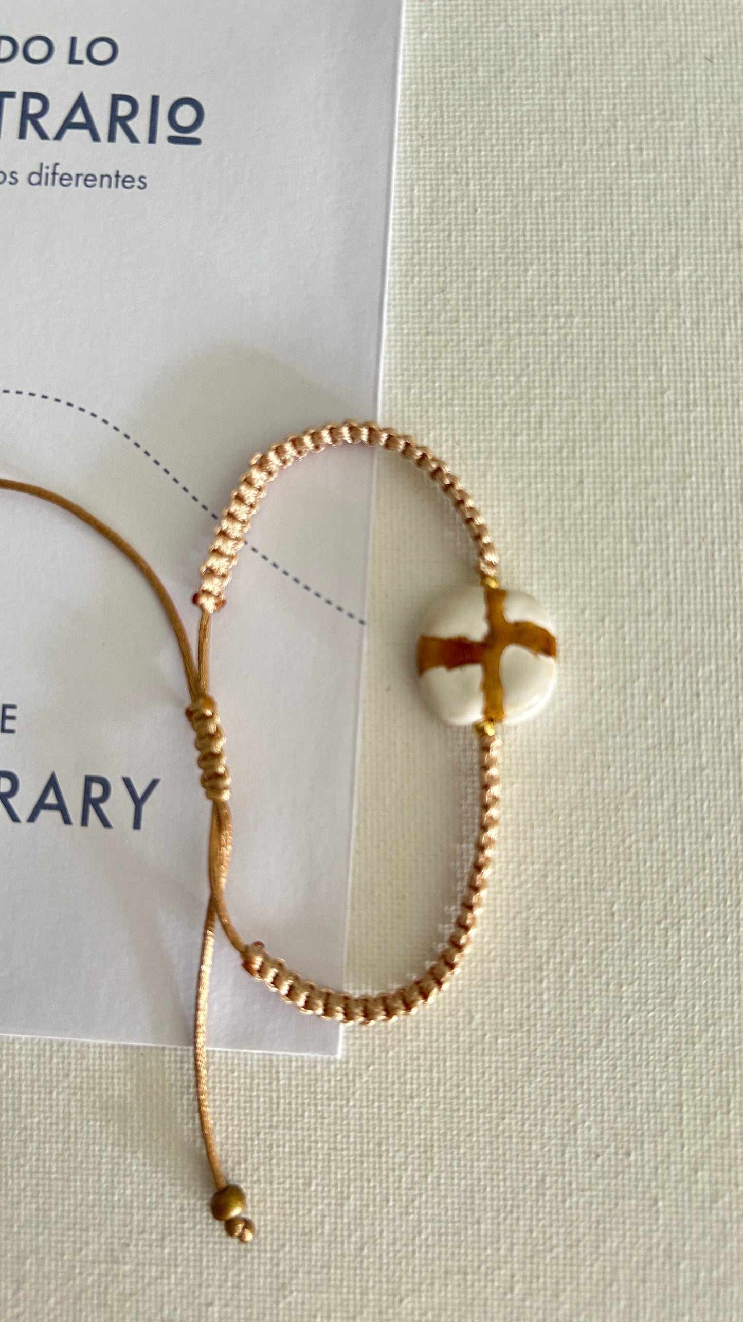 Pulseras cerámicas nudo plano