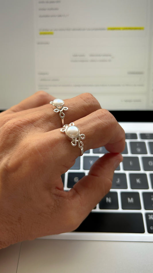 Anillo madreoerla rulitos (MPR)