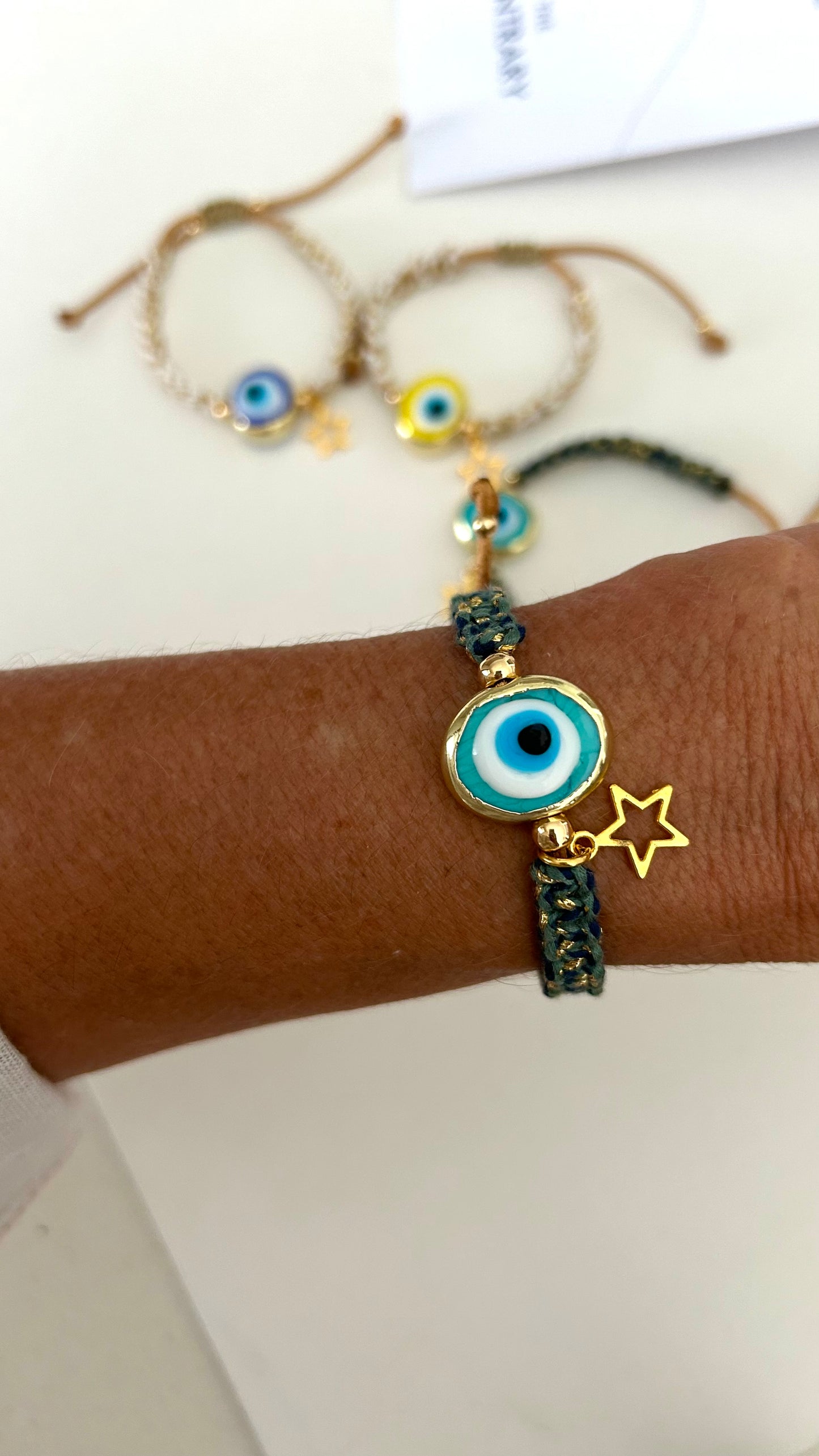 Pulseras evil eye anchas