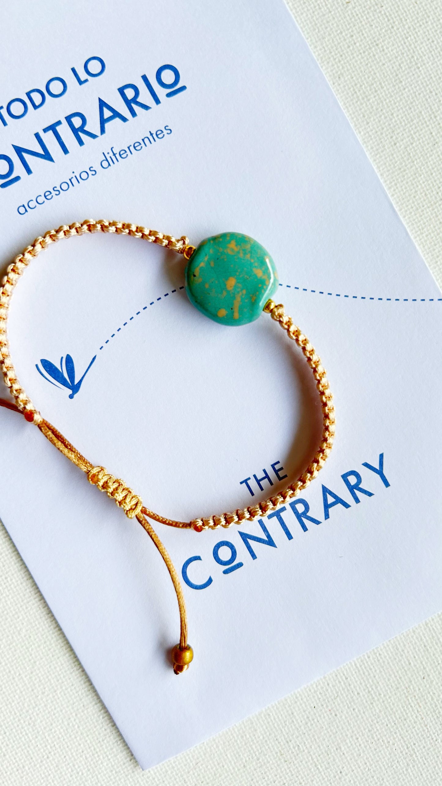 Pulseras cerámicas nudo plano