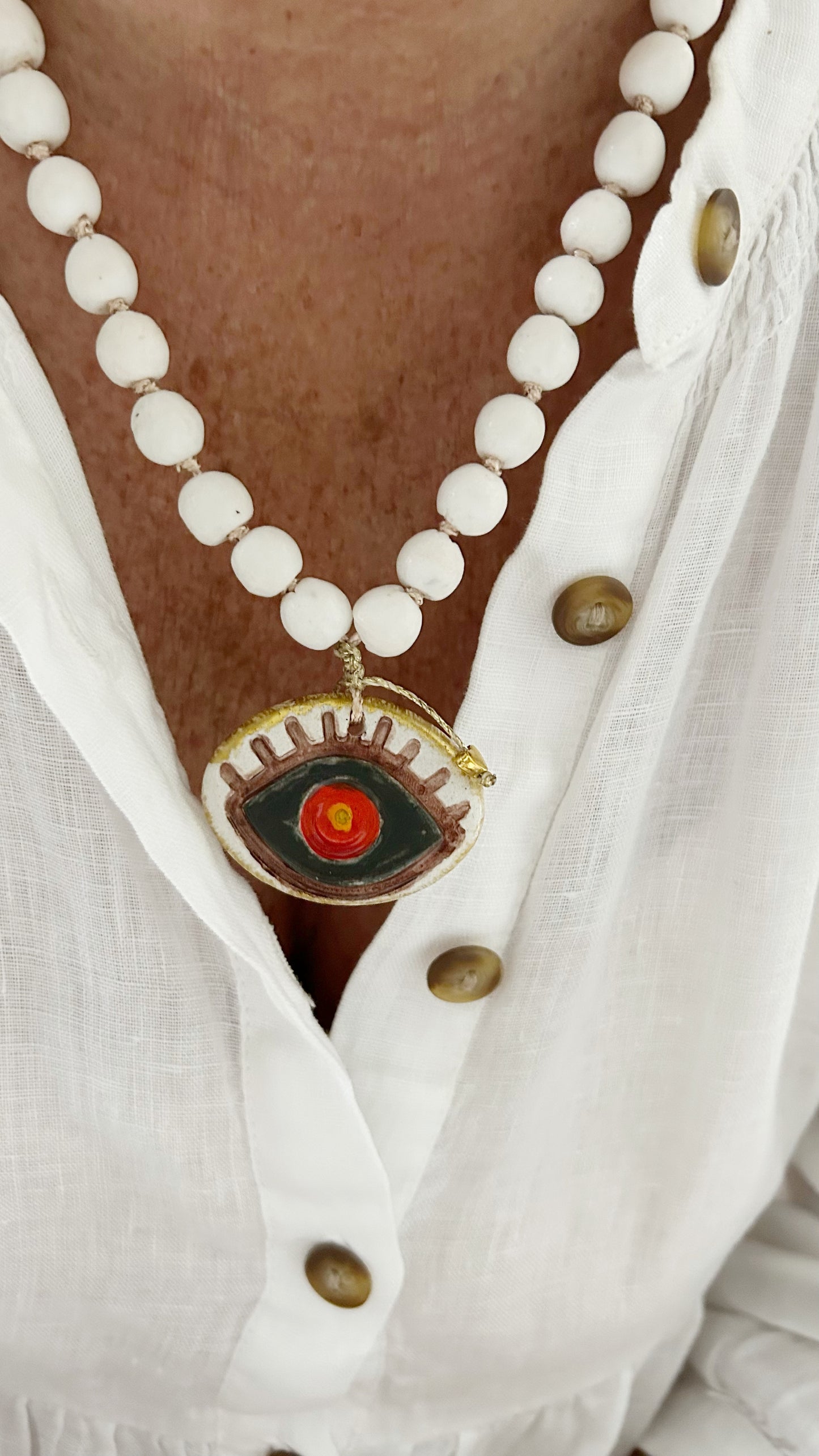 Collar corto Evil Eye