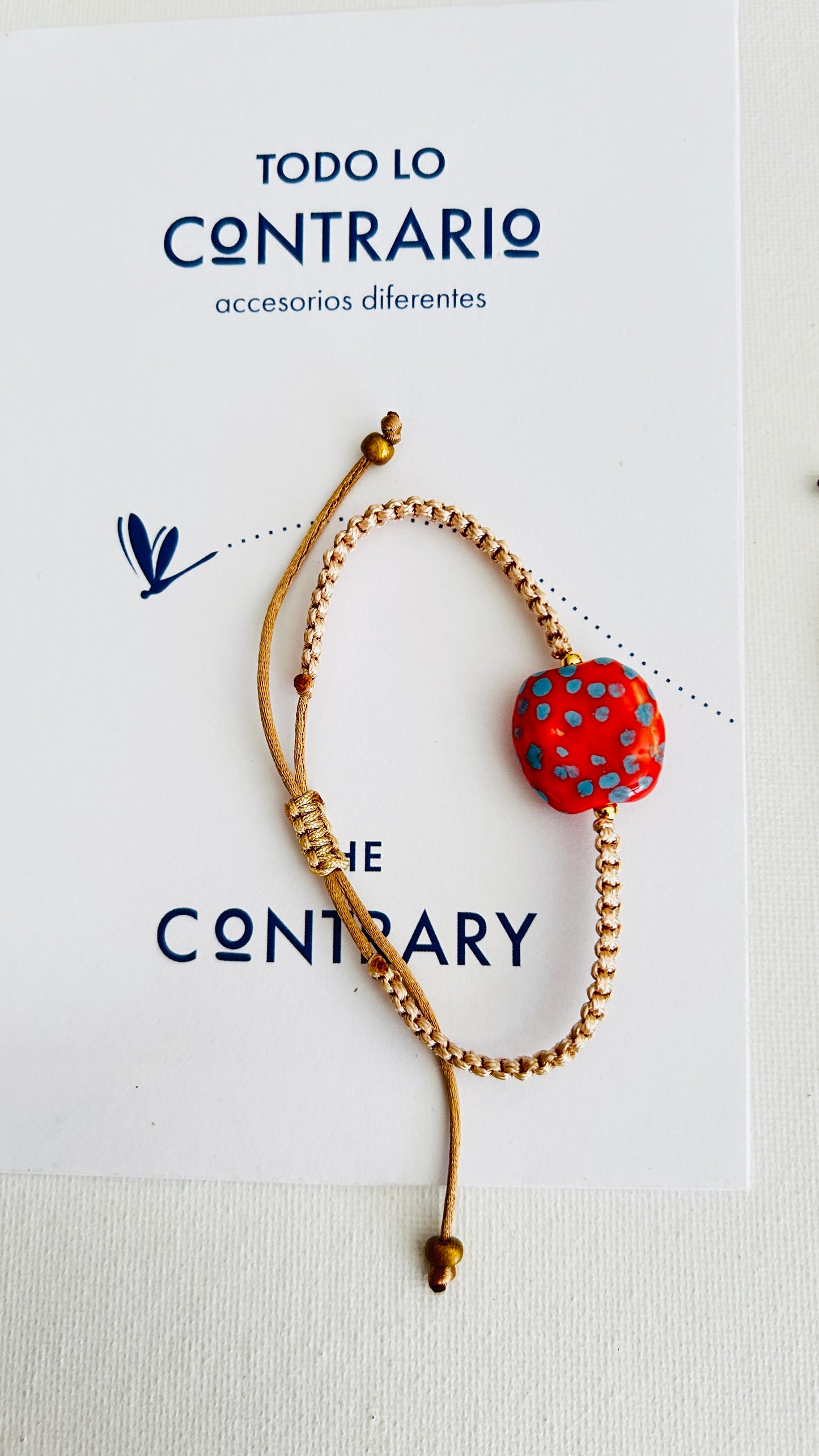 Pulseras cerámicas nudo plano