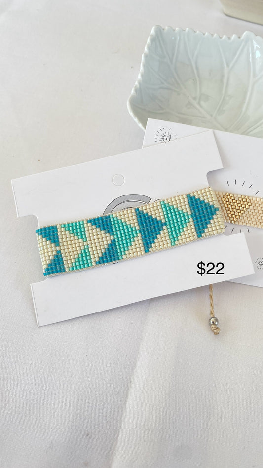 Pulseras Miyuki flechas