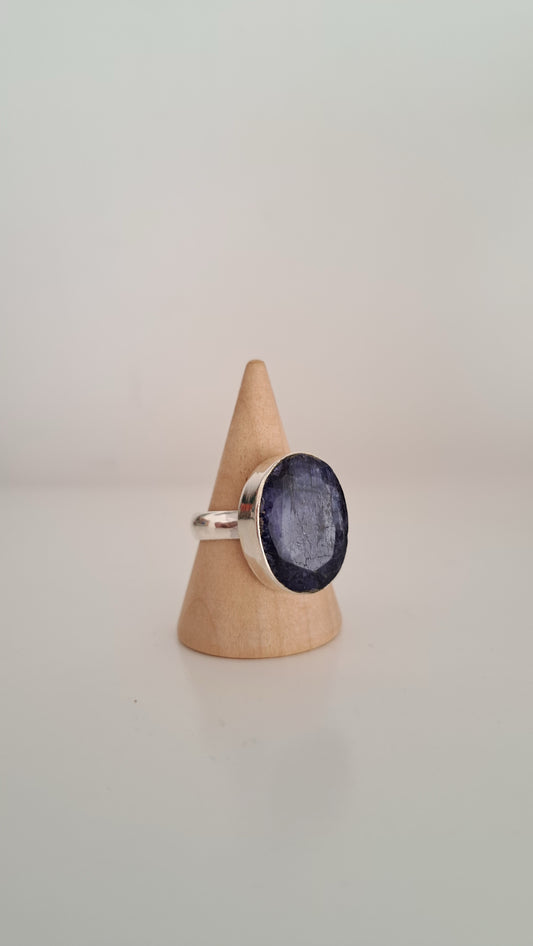 Anillo Oval Zafiro