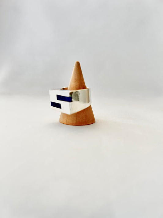 Anillo dos rayas