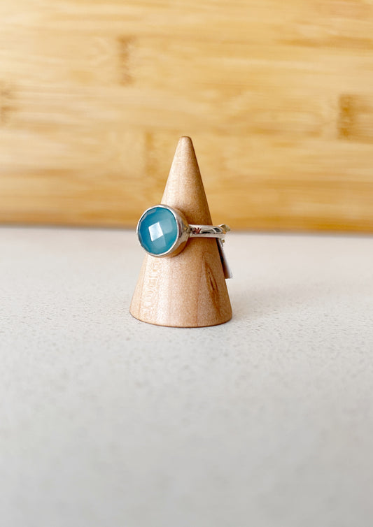 Anillo ágata redondo
