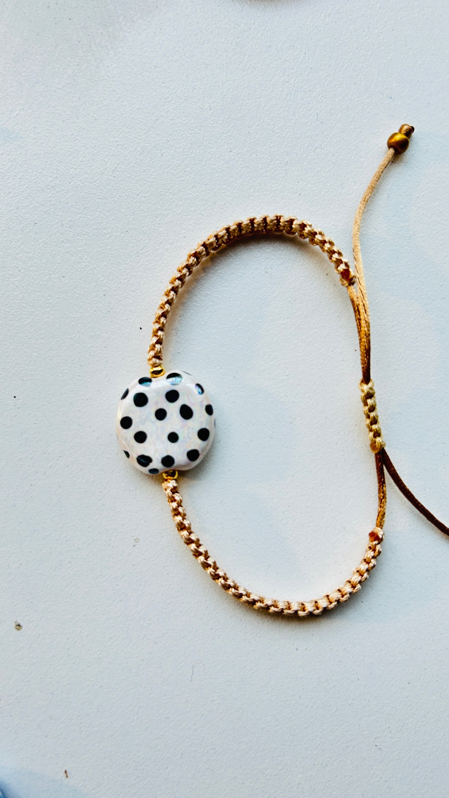 Pulseras cerámicas nudo plano