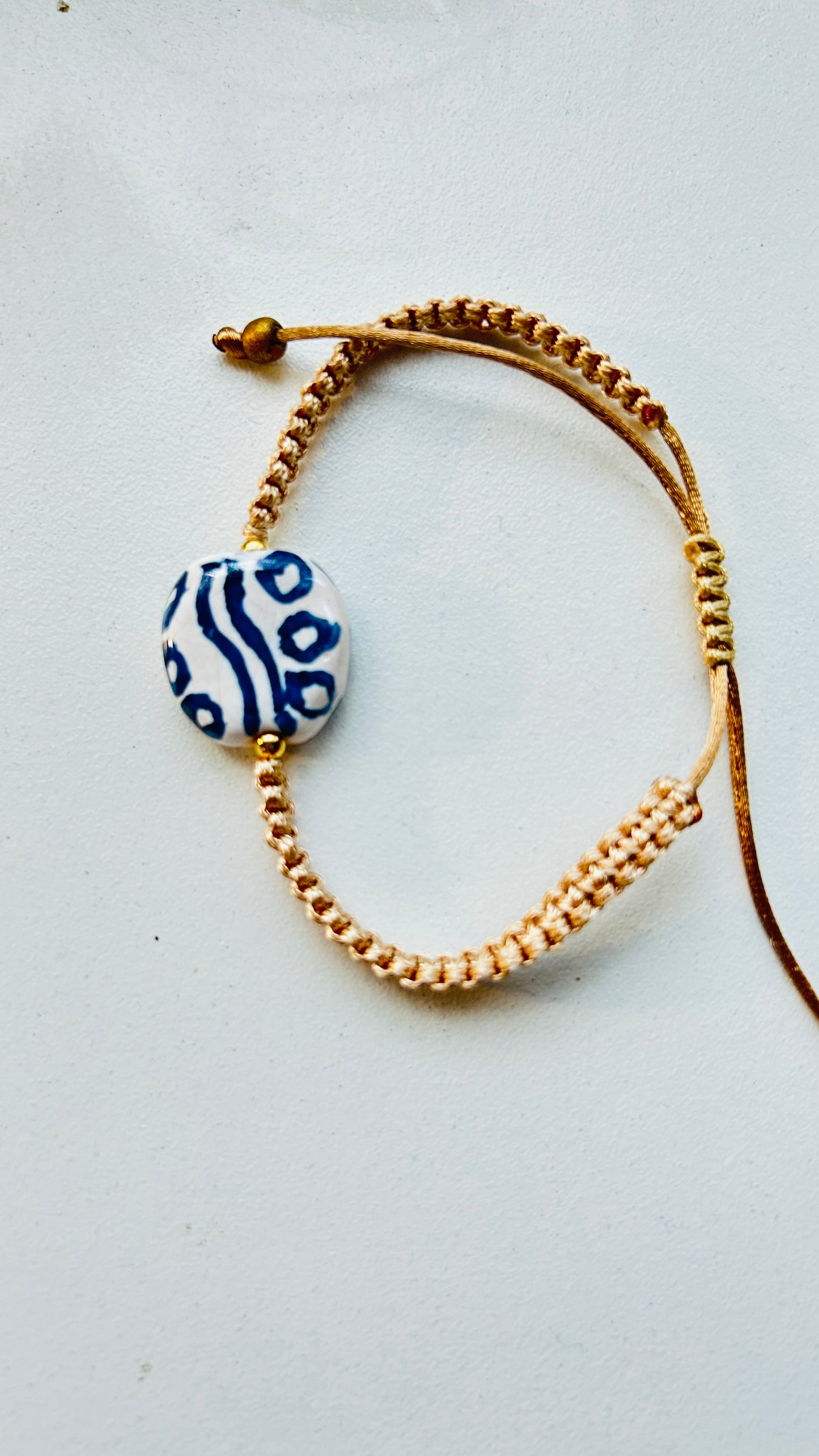 Pulseras cerámicas nudo plano